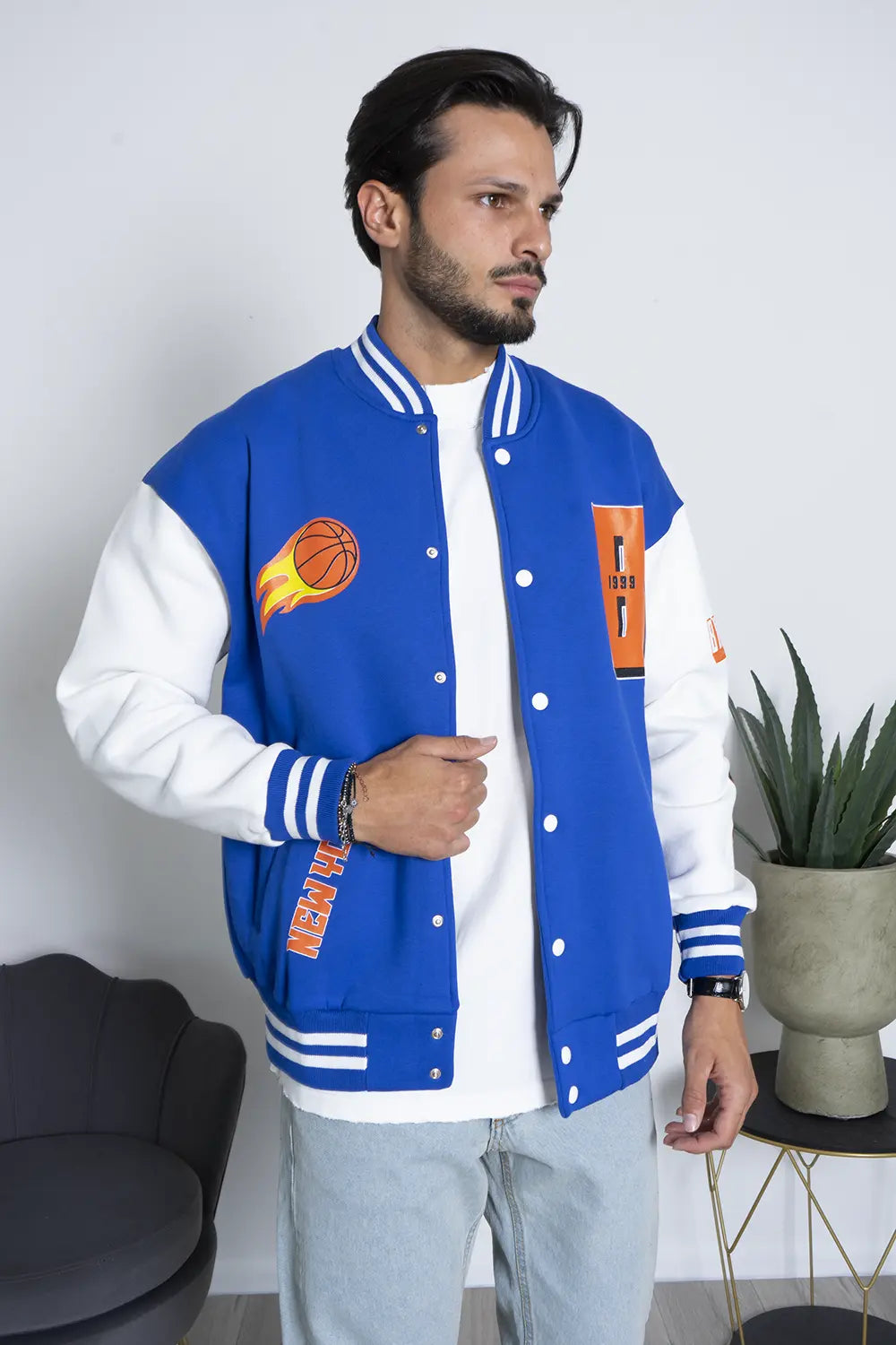 Felpa Uomo Varsity College 'Bronx' Art. Fe144