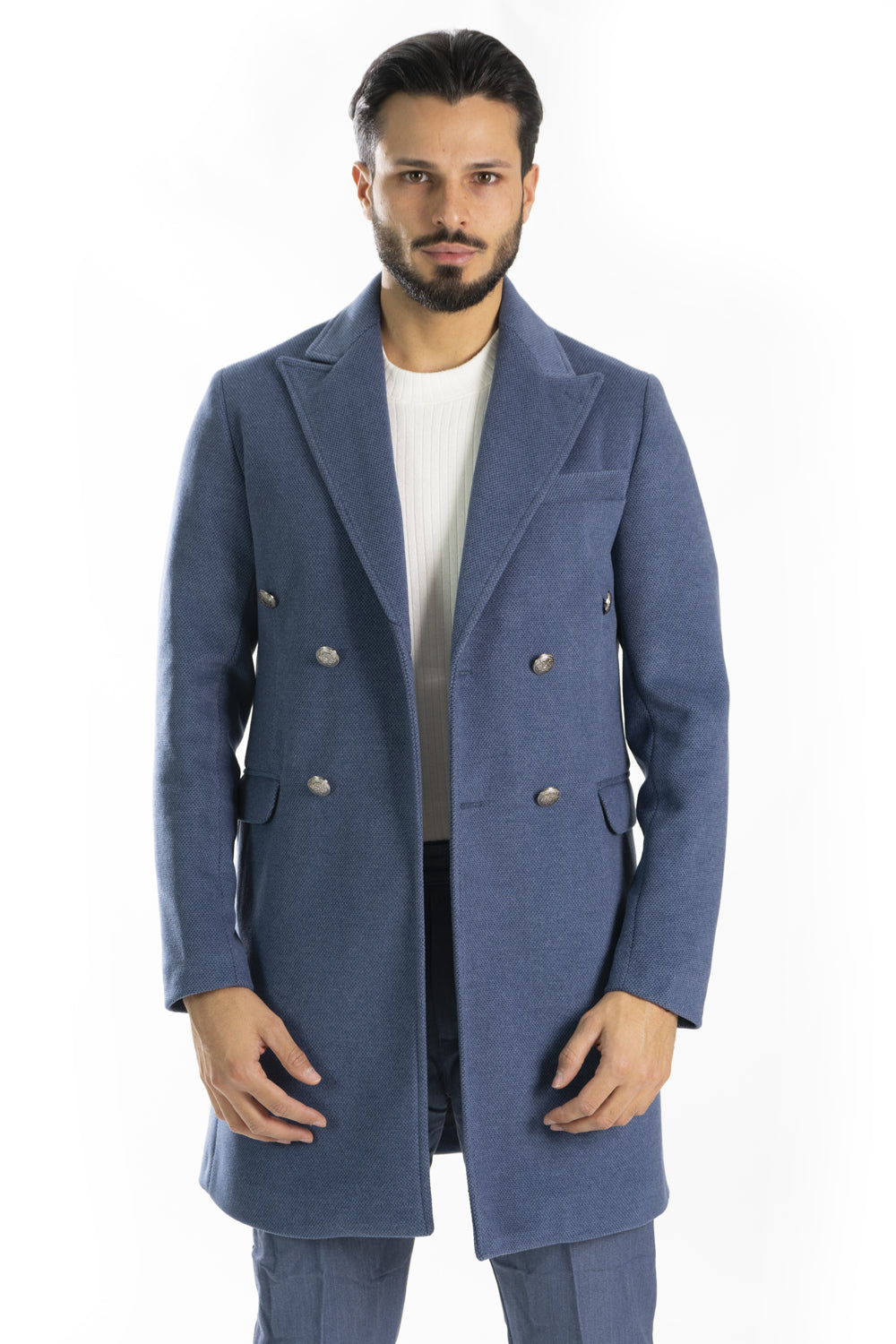 Cappotto Uomo Doppio Petto 6 bottoni Nido D'Ape Art. Cp35