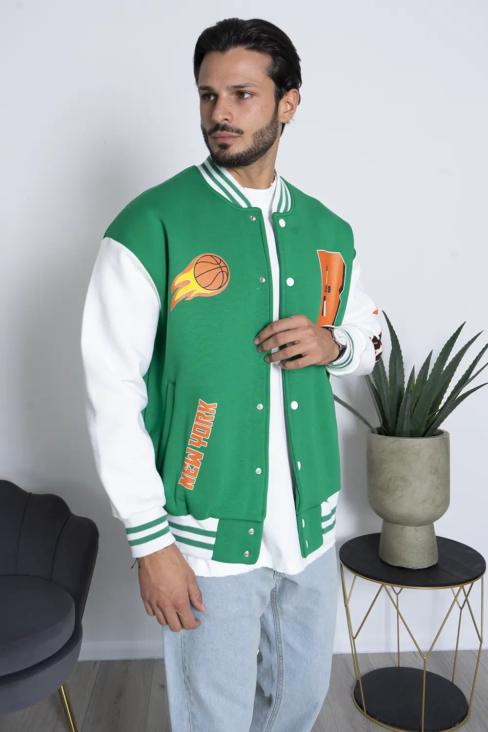 Felpa Uomo Varsity College 'Bronx' Art. Fe144