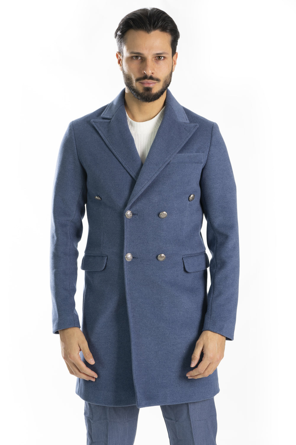 Cappotto Uomo Doppio Petto 6 bottoni Nido D'Ape Art. Cp35