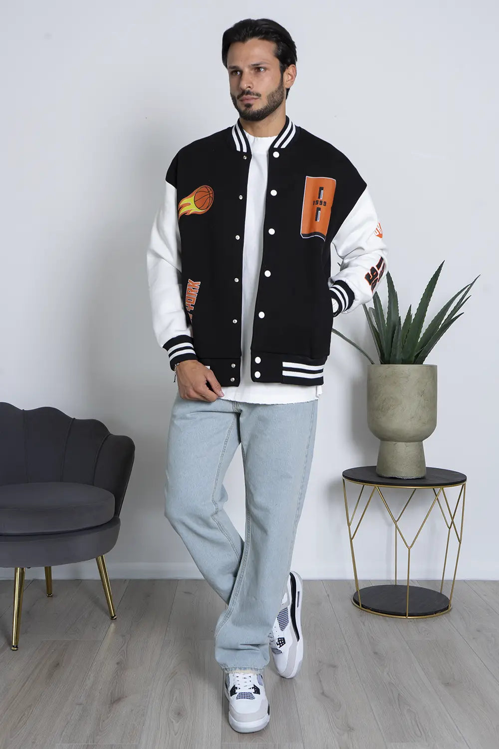 Felpa Uomo Varsity College 'Bronx' Art. Fe144