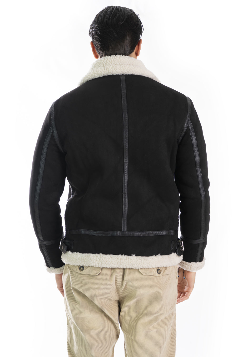 Giubbotto Uomo Montone Scamosciato Shearling Art. Gb155