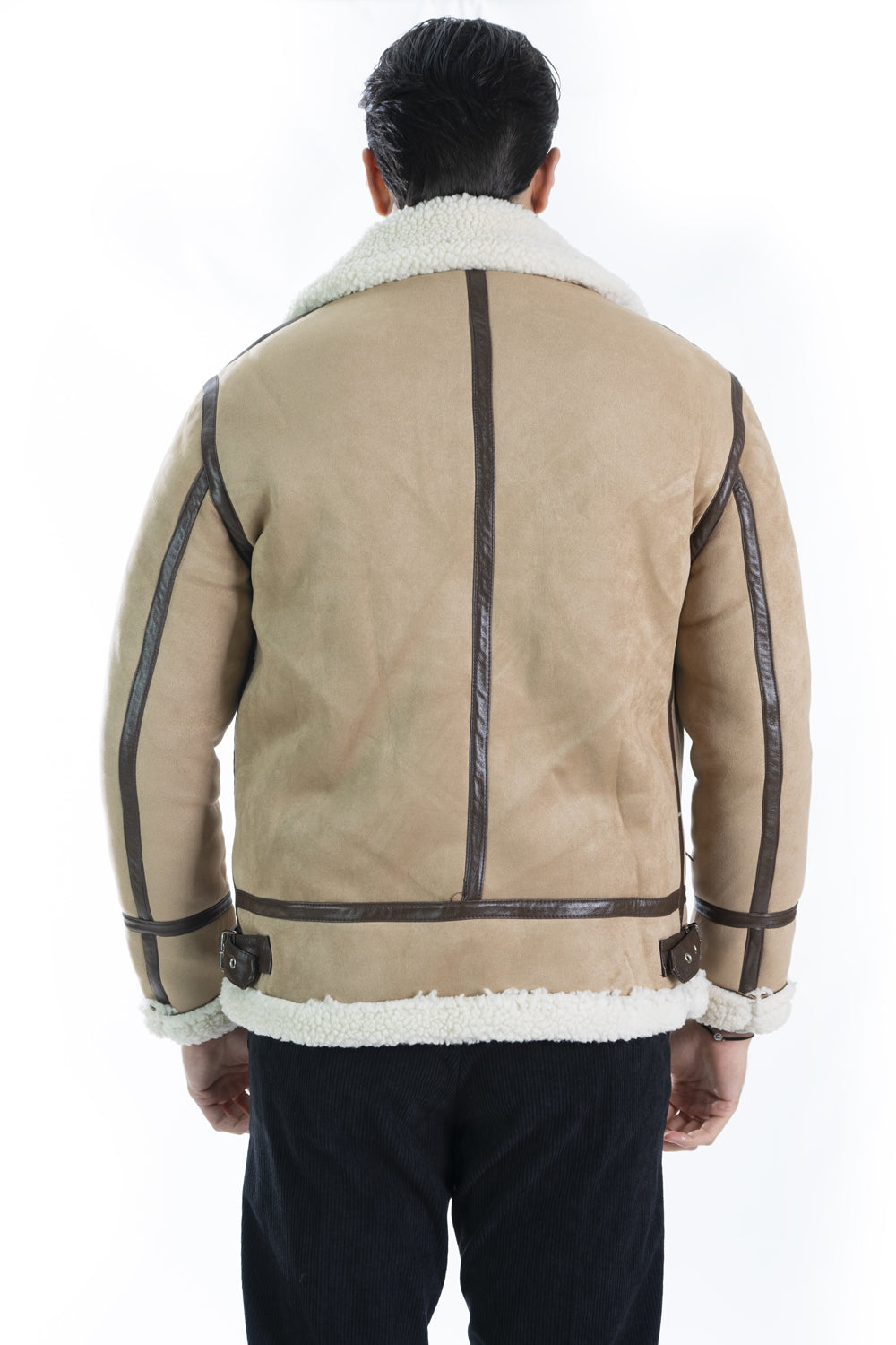 Giubbotto Uomo Montone Scamosciato Shearling Art. Gb155