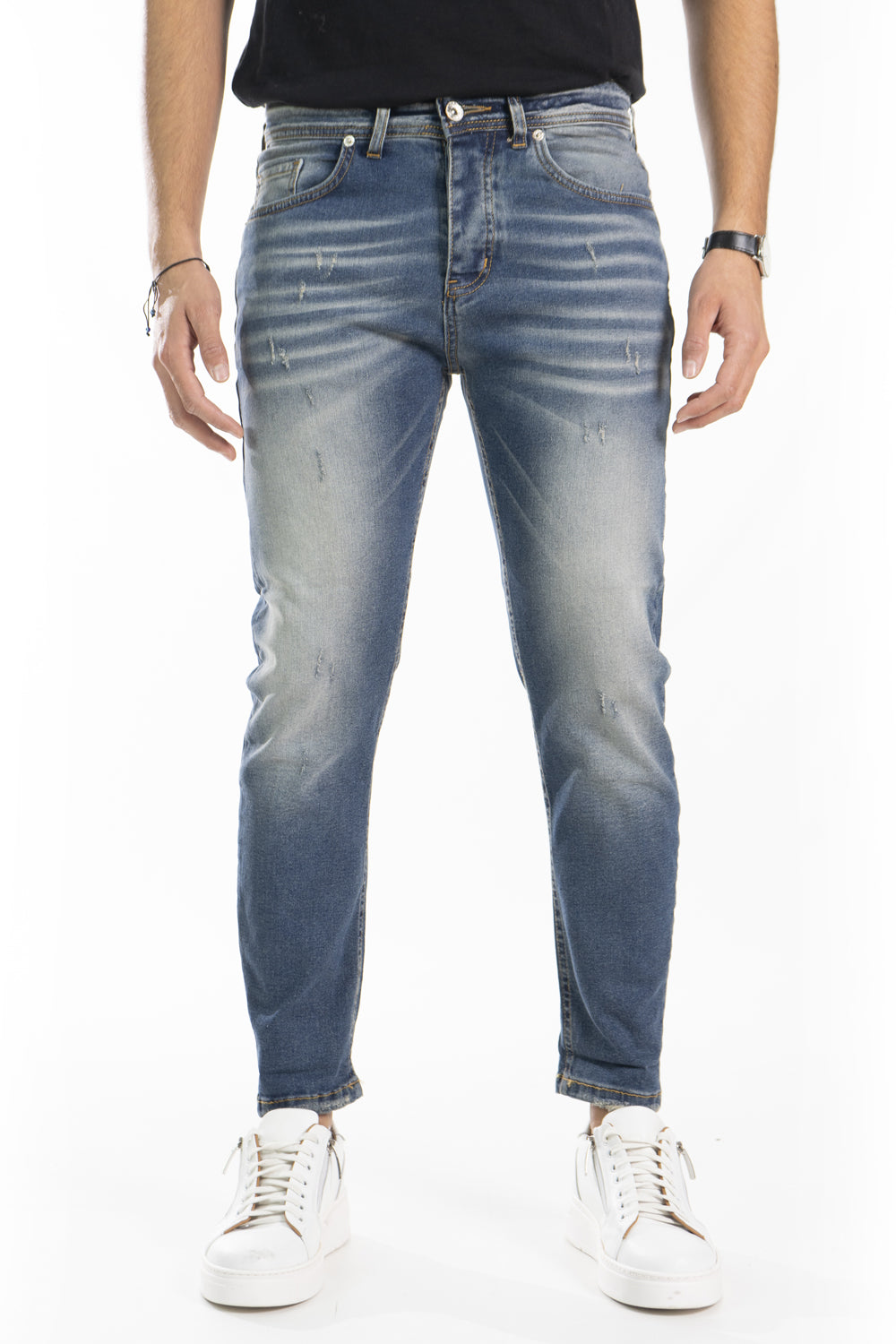 Jeans Uomo Slim Fit Sfumature 5 Tasche Art. Js416