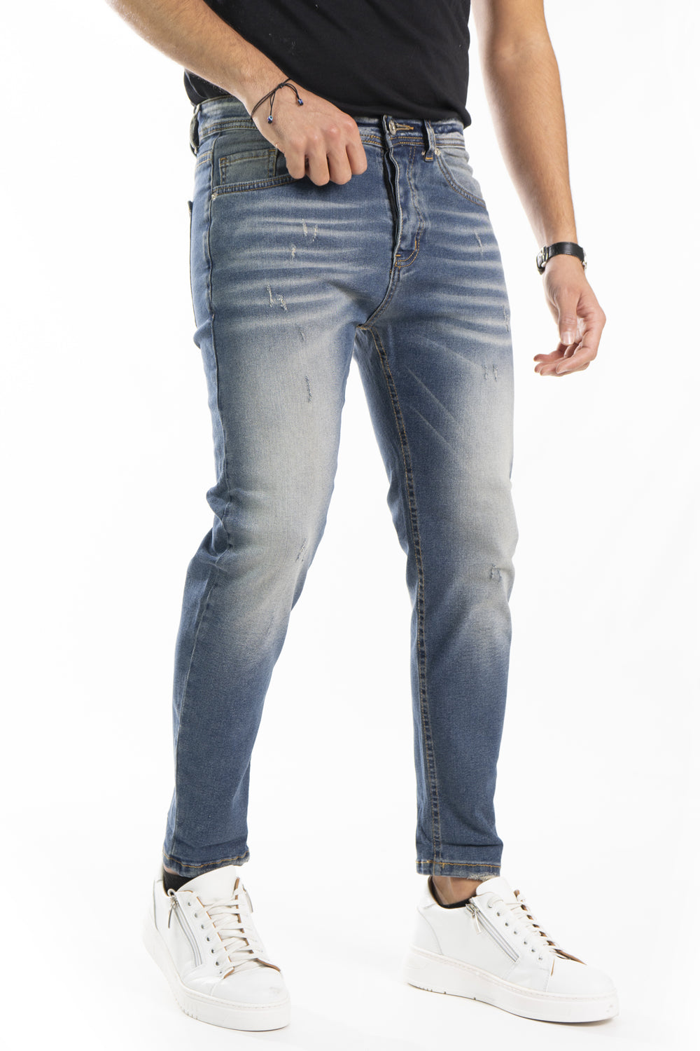 Jeans Uomo Slim Fit Sfumature 5 Tasche Art. Js416