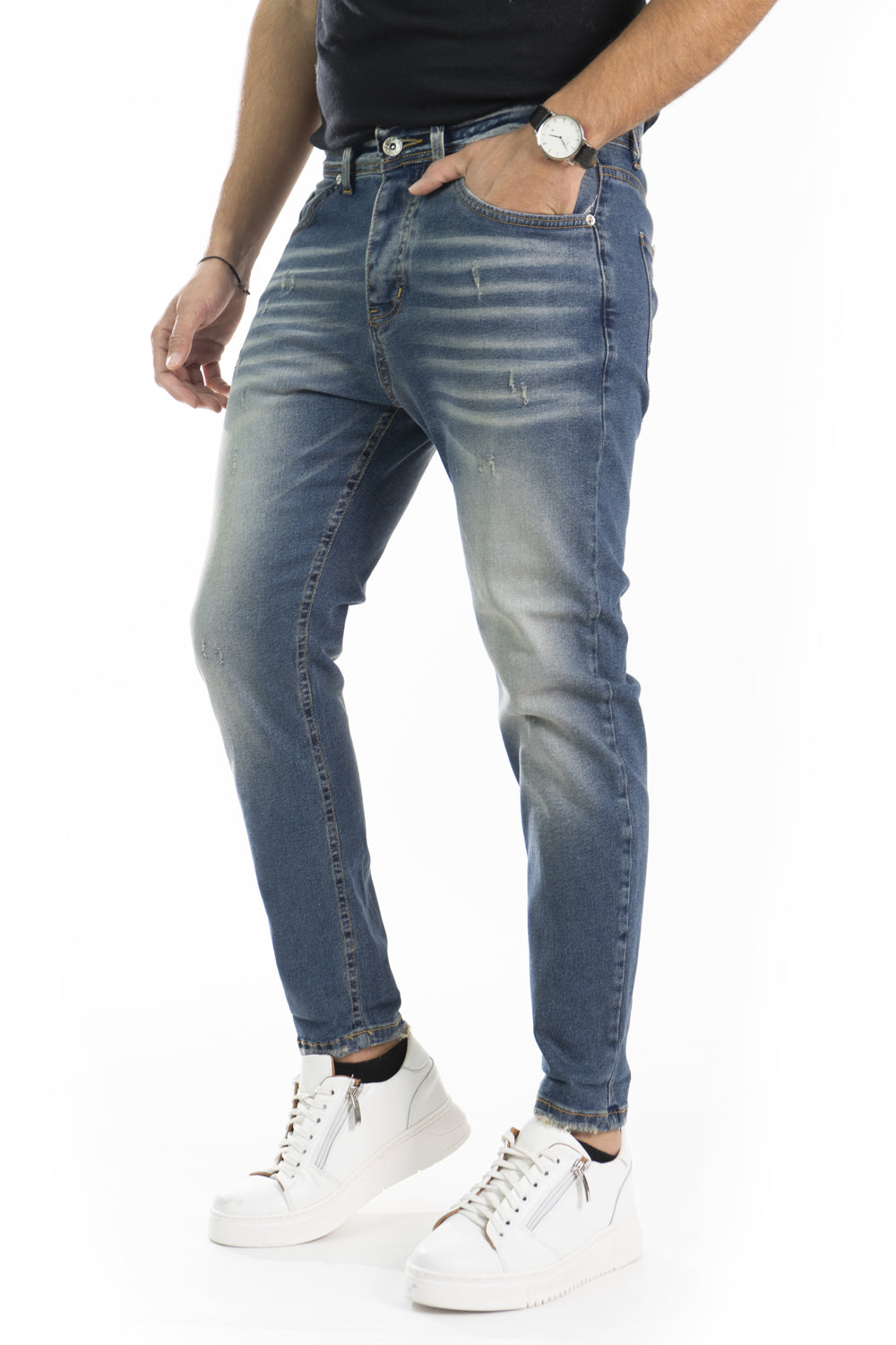 Jeans Uomo Slim Fit Sfumature 5 Tasche Art. Js416