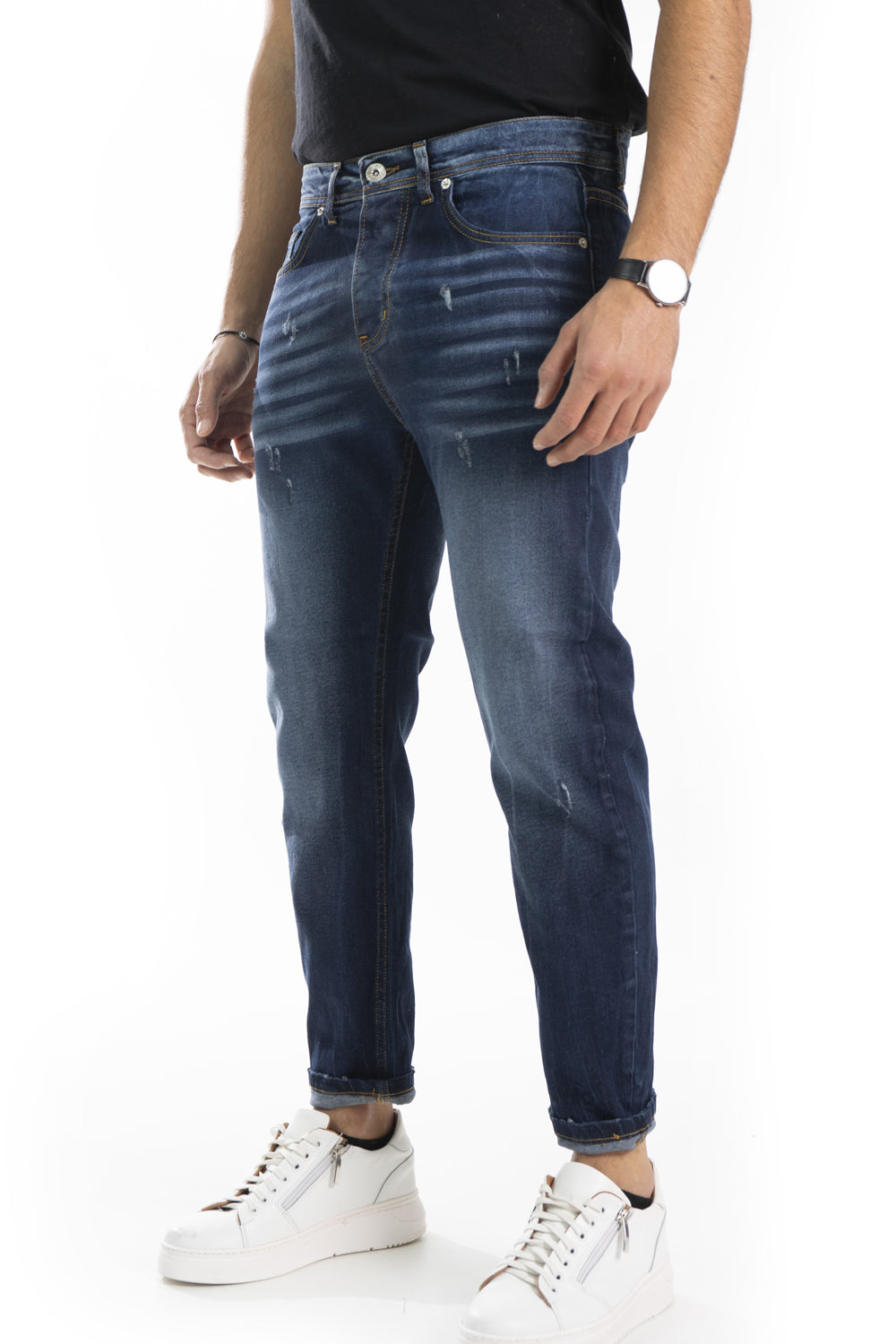 Jeans Uomo Slim Fit Sfumature 5 Tasche Art. Js416