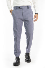 Pantalone Uomo Lana Fantasia Bottone Decentrato Art. PT181