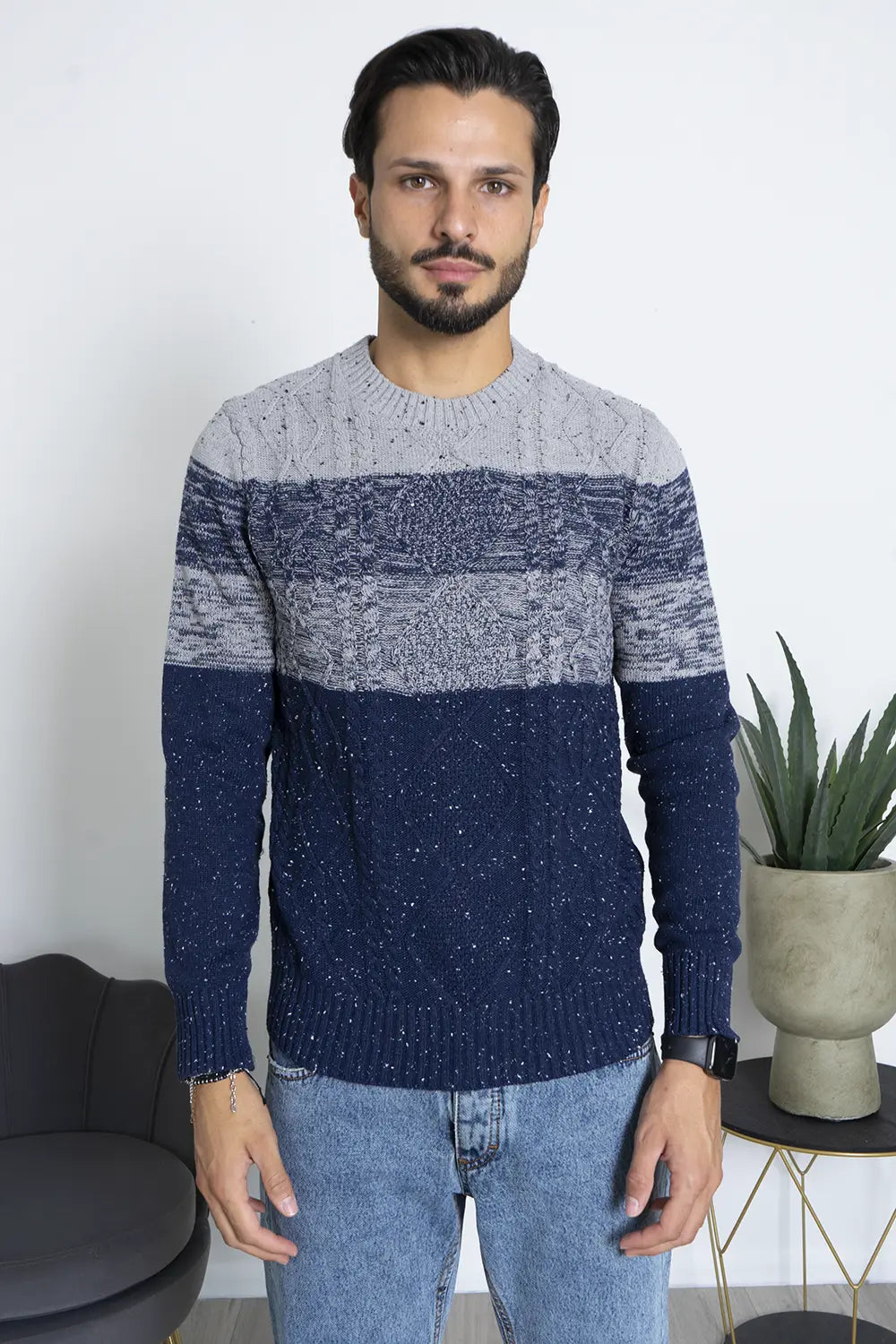 Maglione Pullover Con Trecce Art. MG154