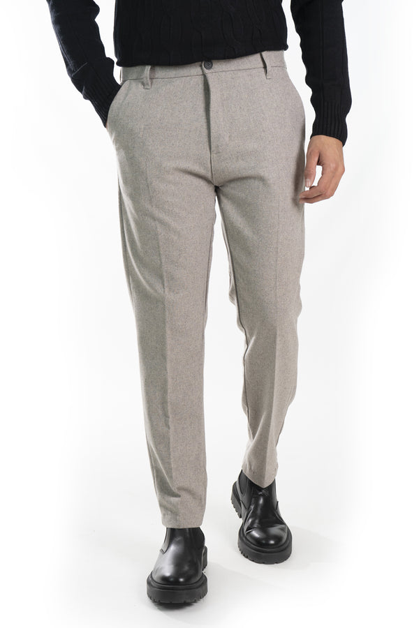Men's Wool Trousers with Central Button Art. Pt180