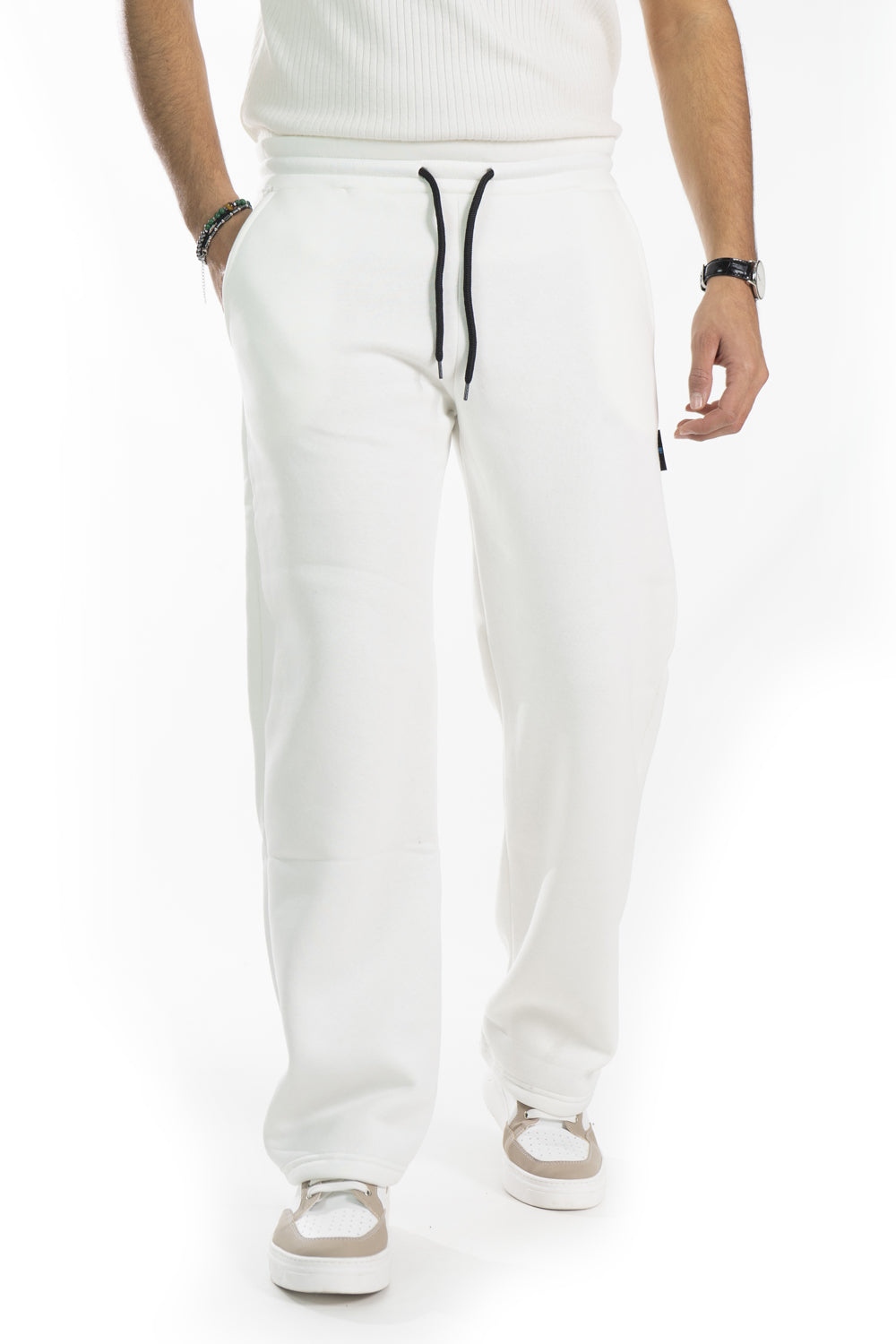 Pantatuta Felpato Uomo Fondo Largo Vita Jogger Art. Pt182