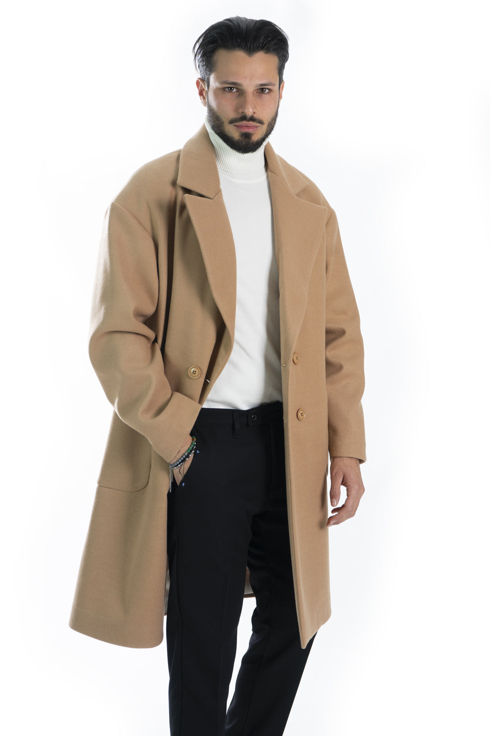 Cappotto Uomo Over Size Lungo Doppio Petto Art. Cp32