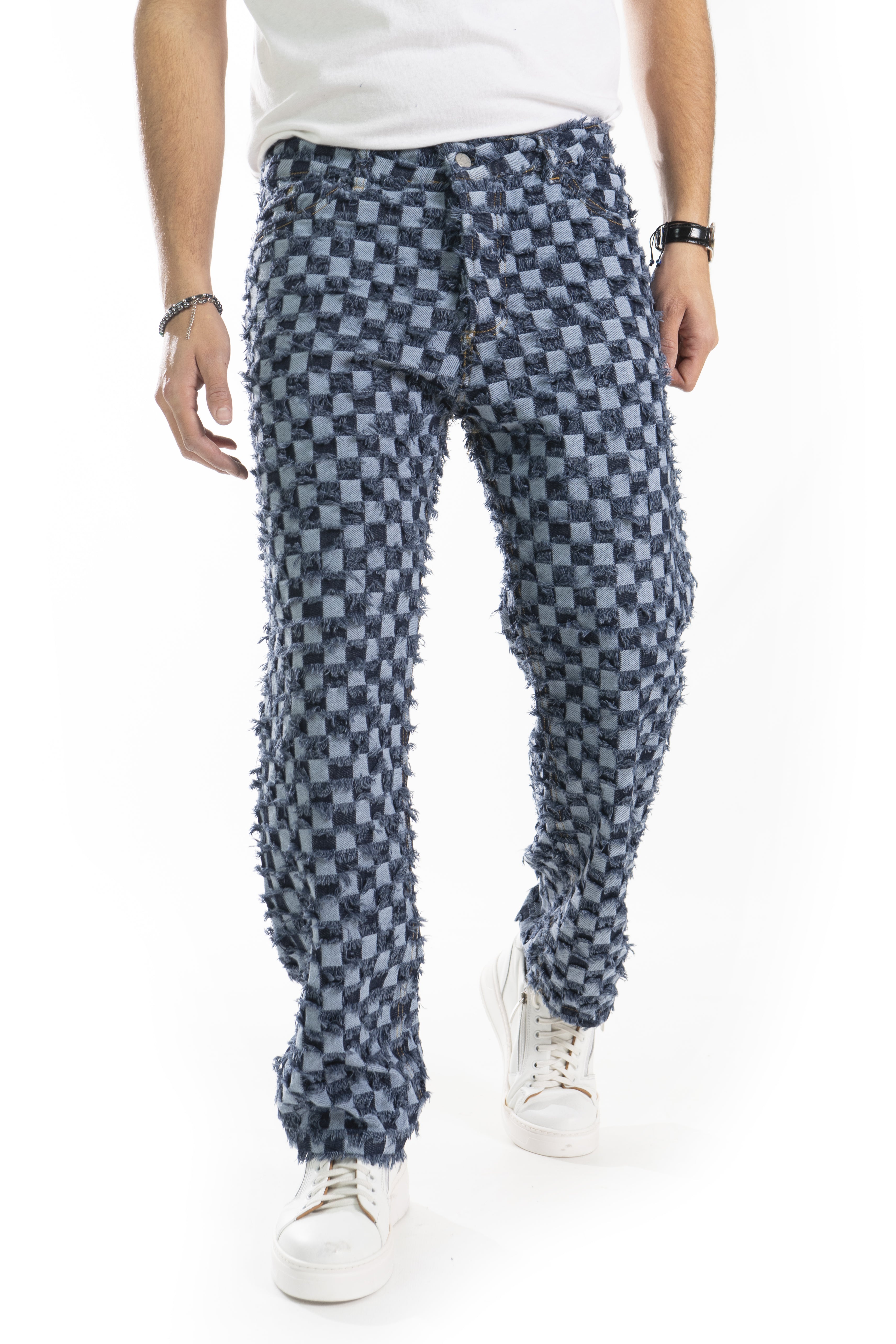 Jeans Uomo Baggy Sfrangiato art. JS421