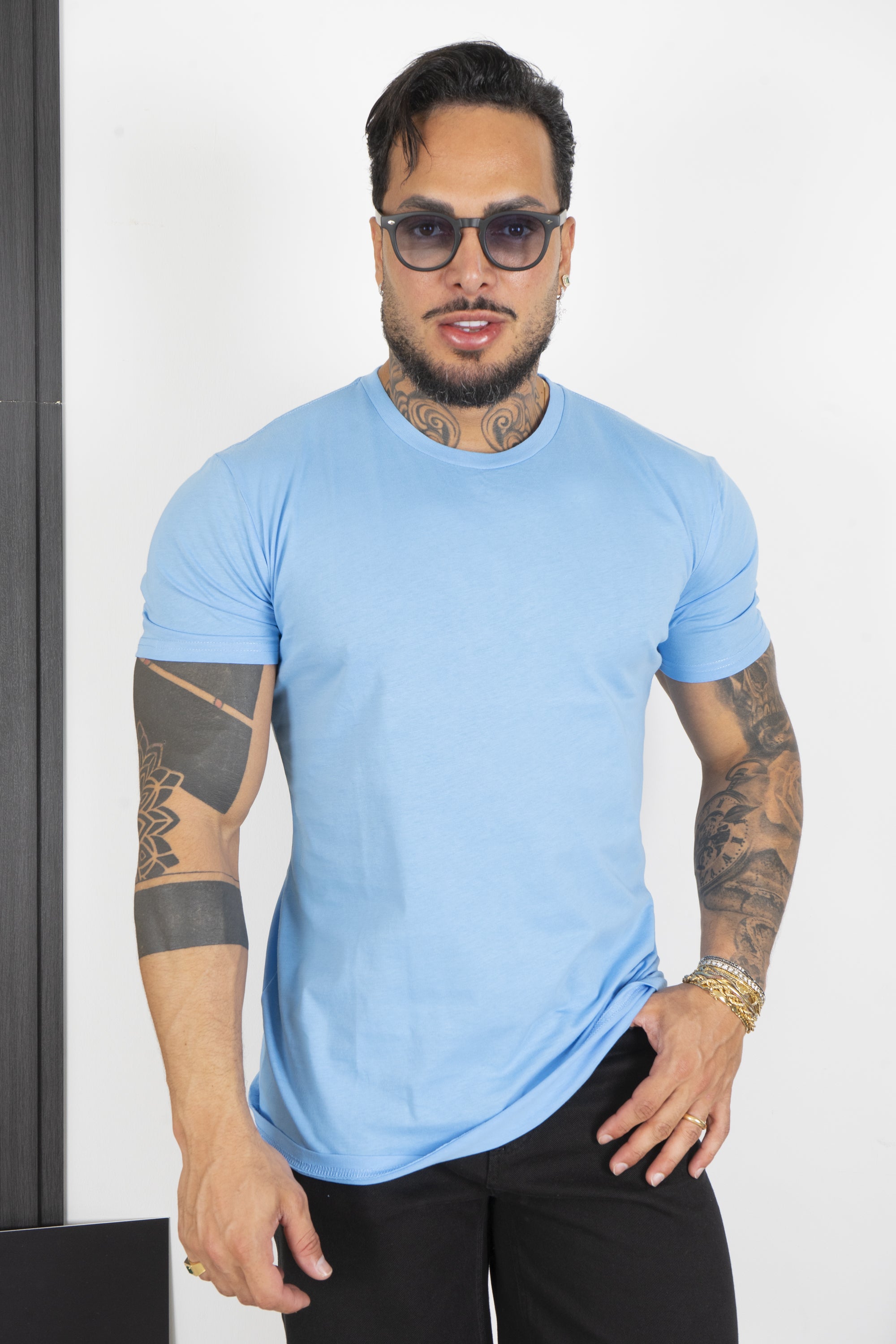 T-Shirt Uomo Slim Fit Basic Tinta Unita Art. Ts163