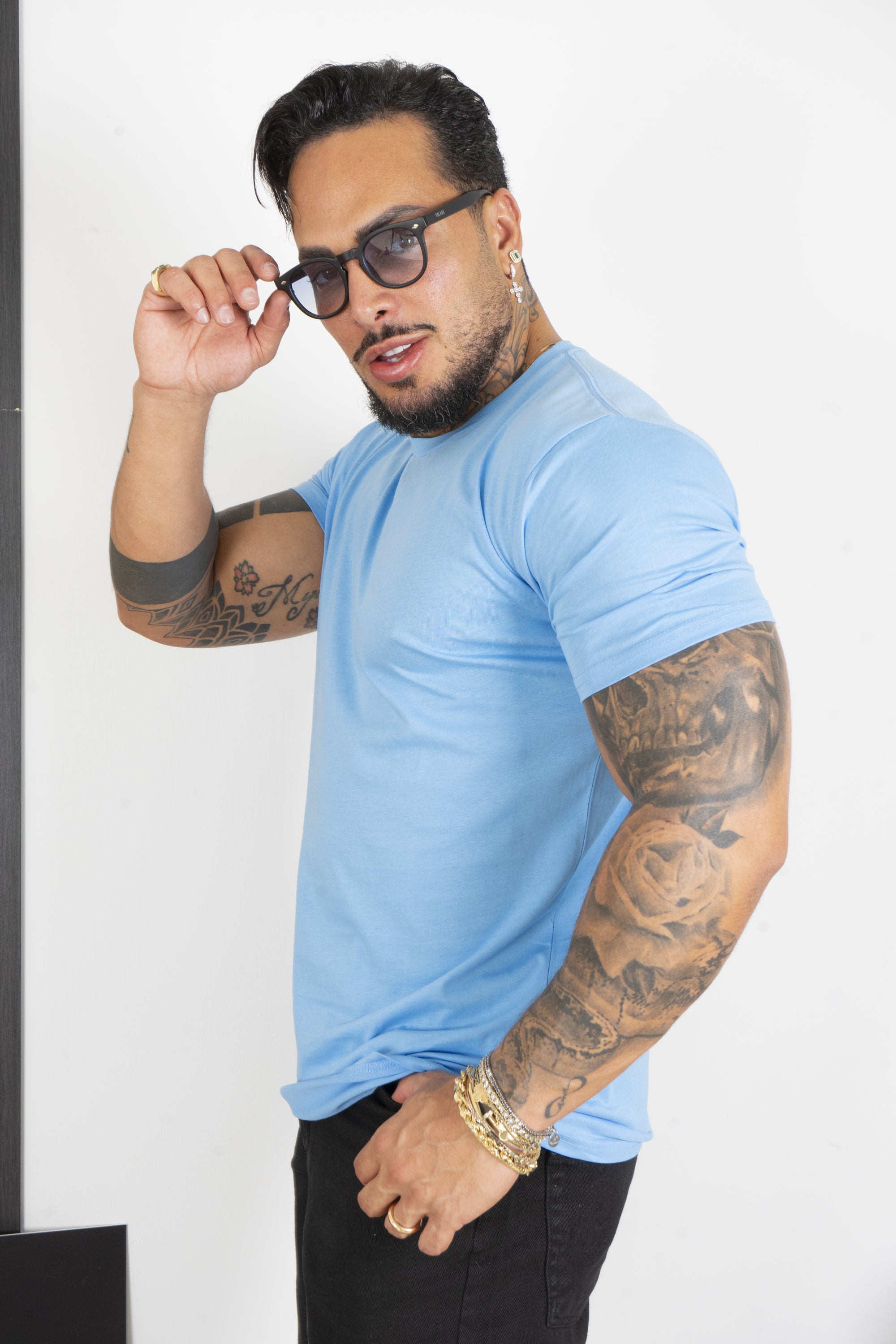 T-Shirt Uomo Slim Fit Basic Tinta Unita Art. Ts163