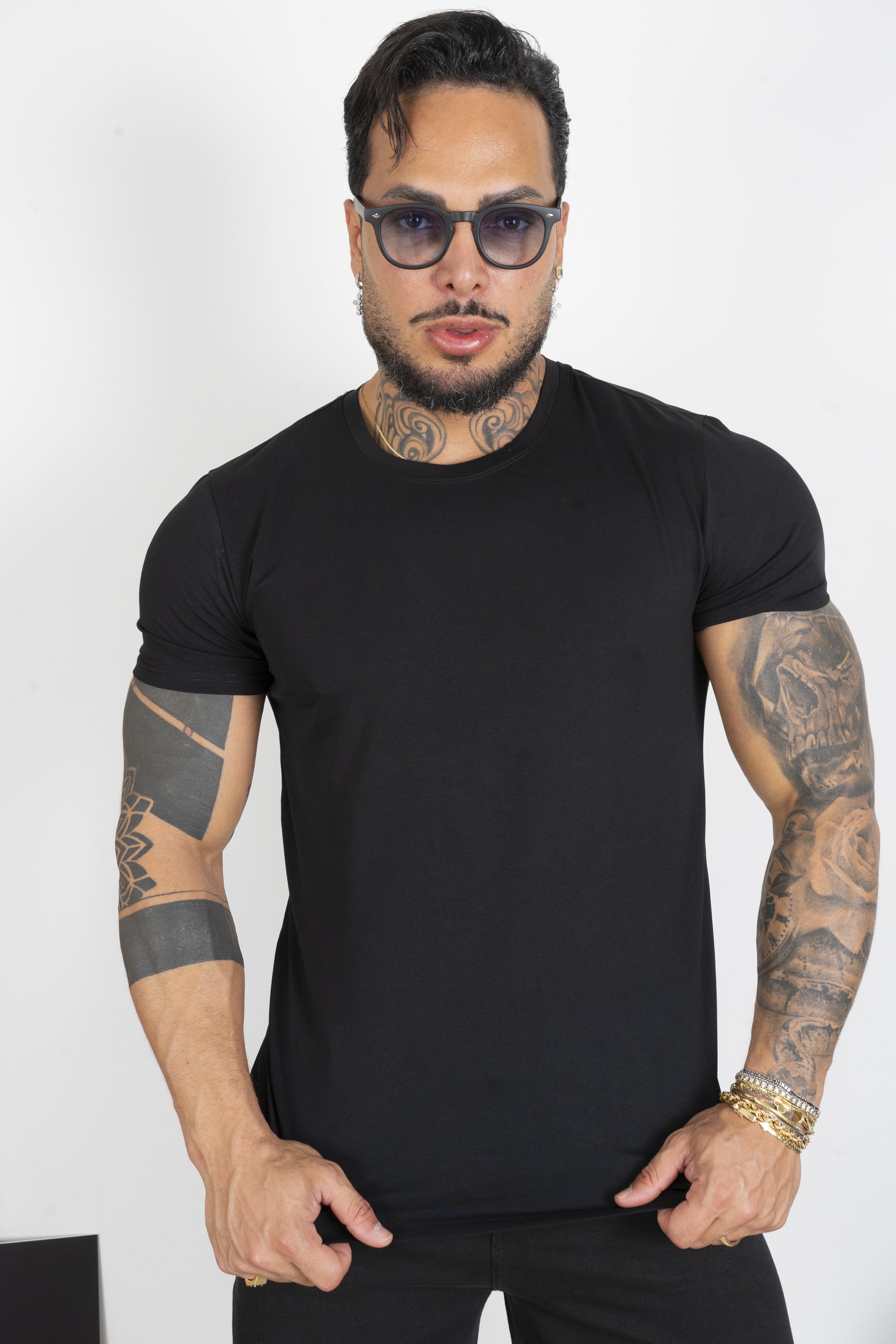 T-Shirt Uomo Slim Fit Basic Tinta Unita Art. Ts163