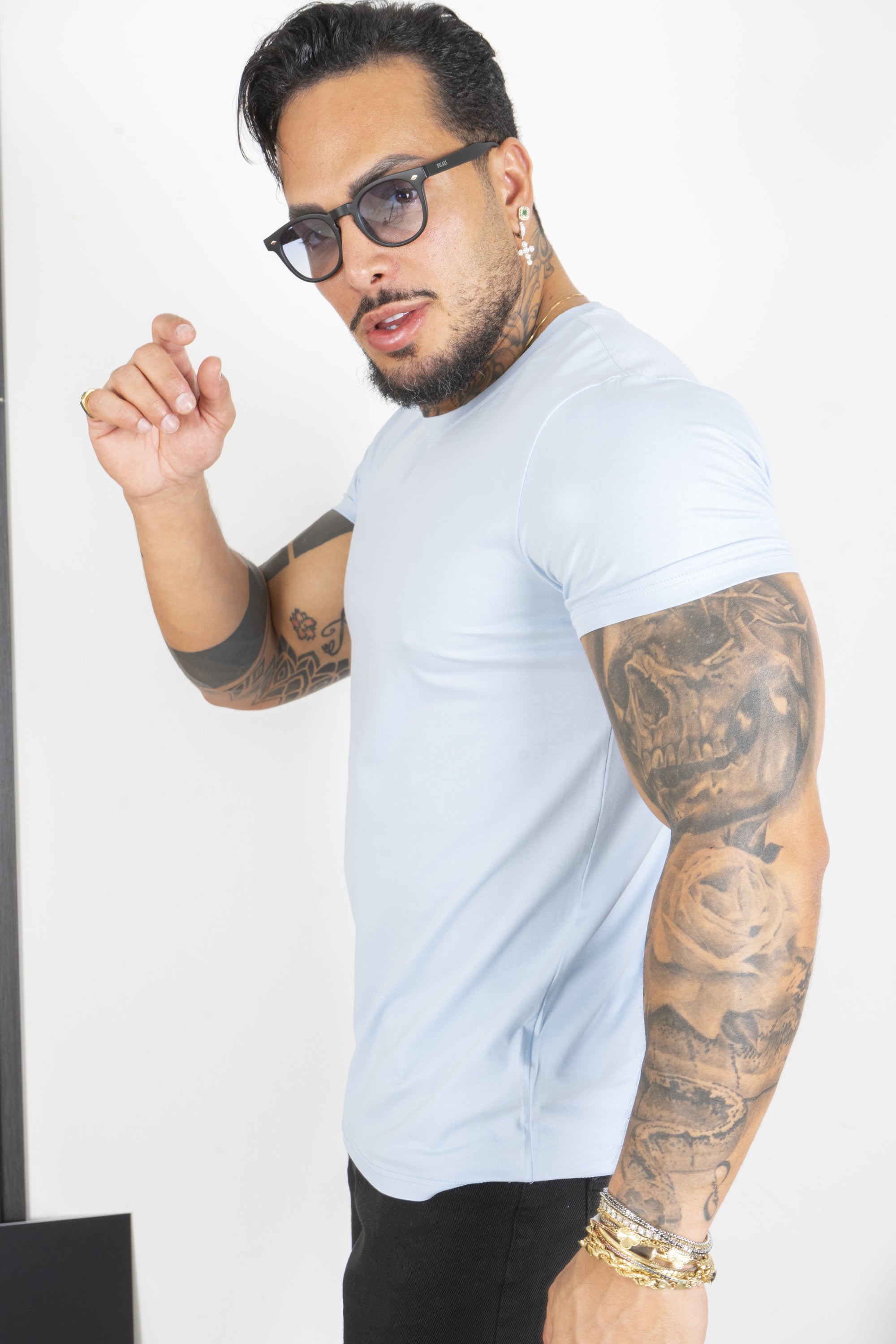 T-Shirt Uomo Slim Fit Basic Tinta Unita Art. Ts163