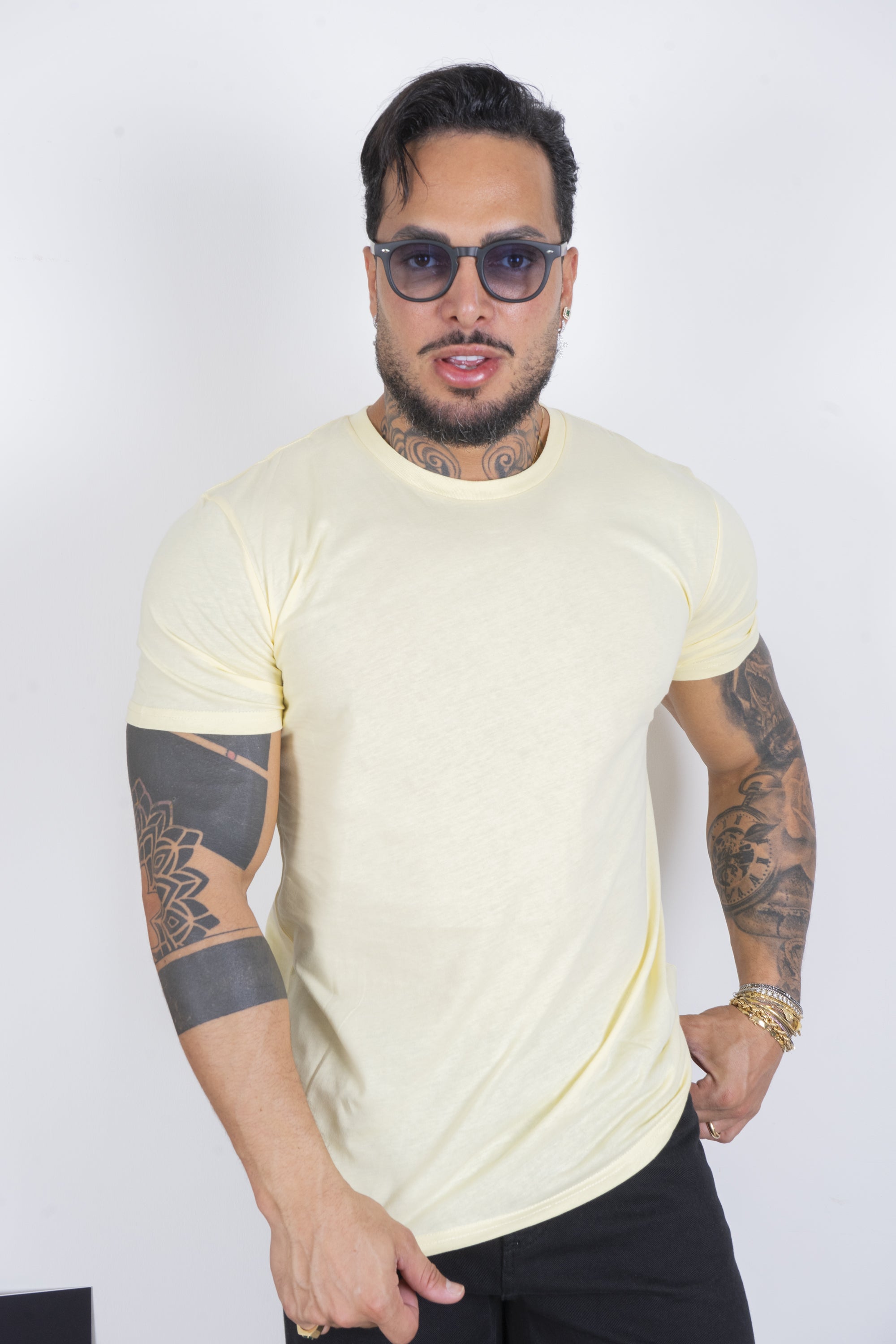 T-Shirt Uomo Slim Fit Basic Tinta Unita Art. Ts163