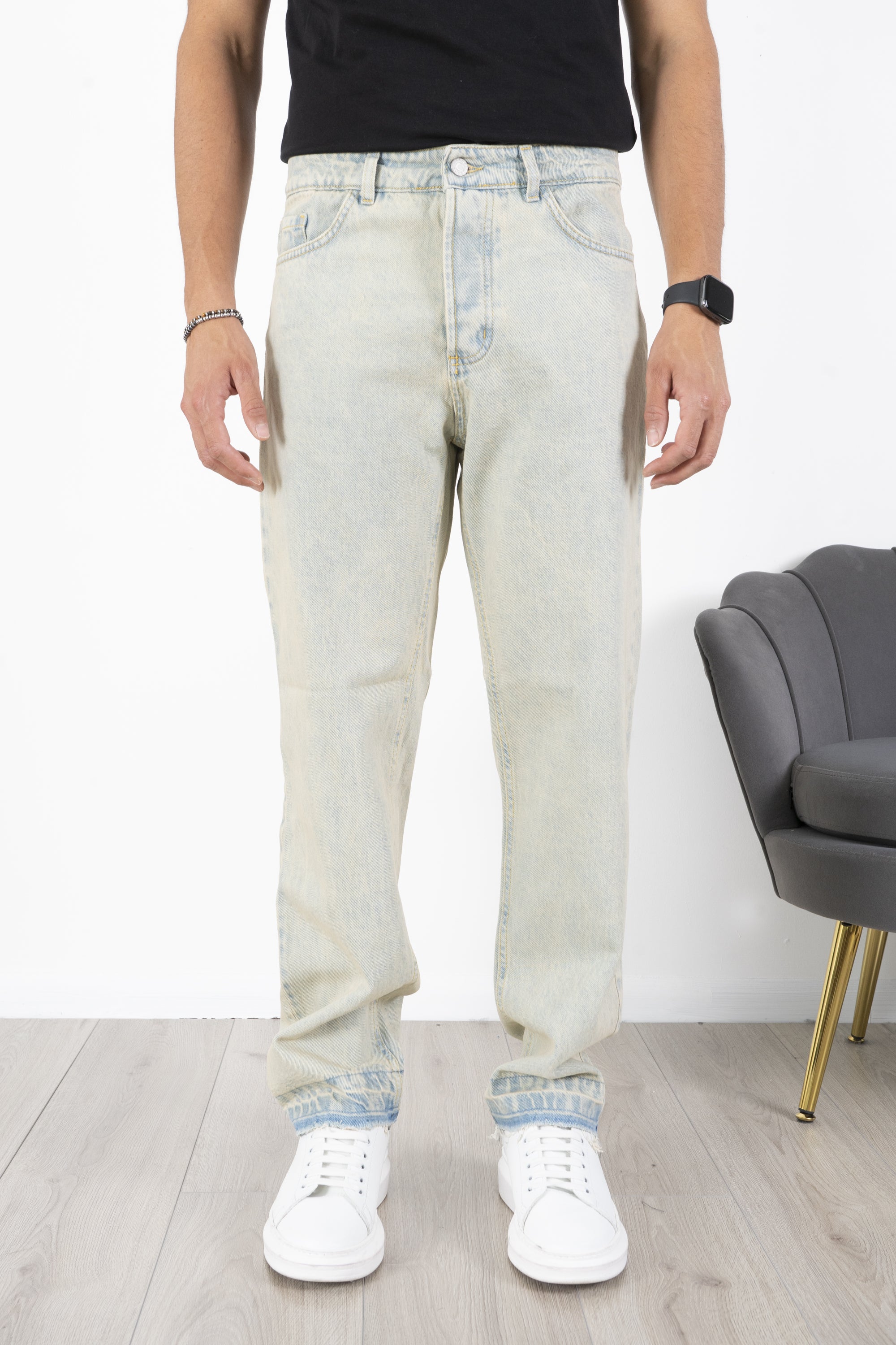Jeans Straight Fit Sabbiato Vintage Art. JS532