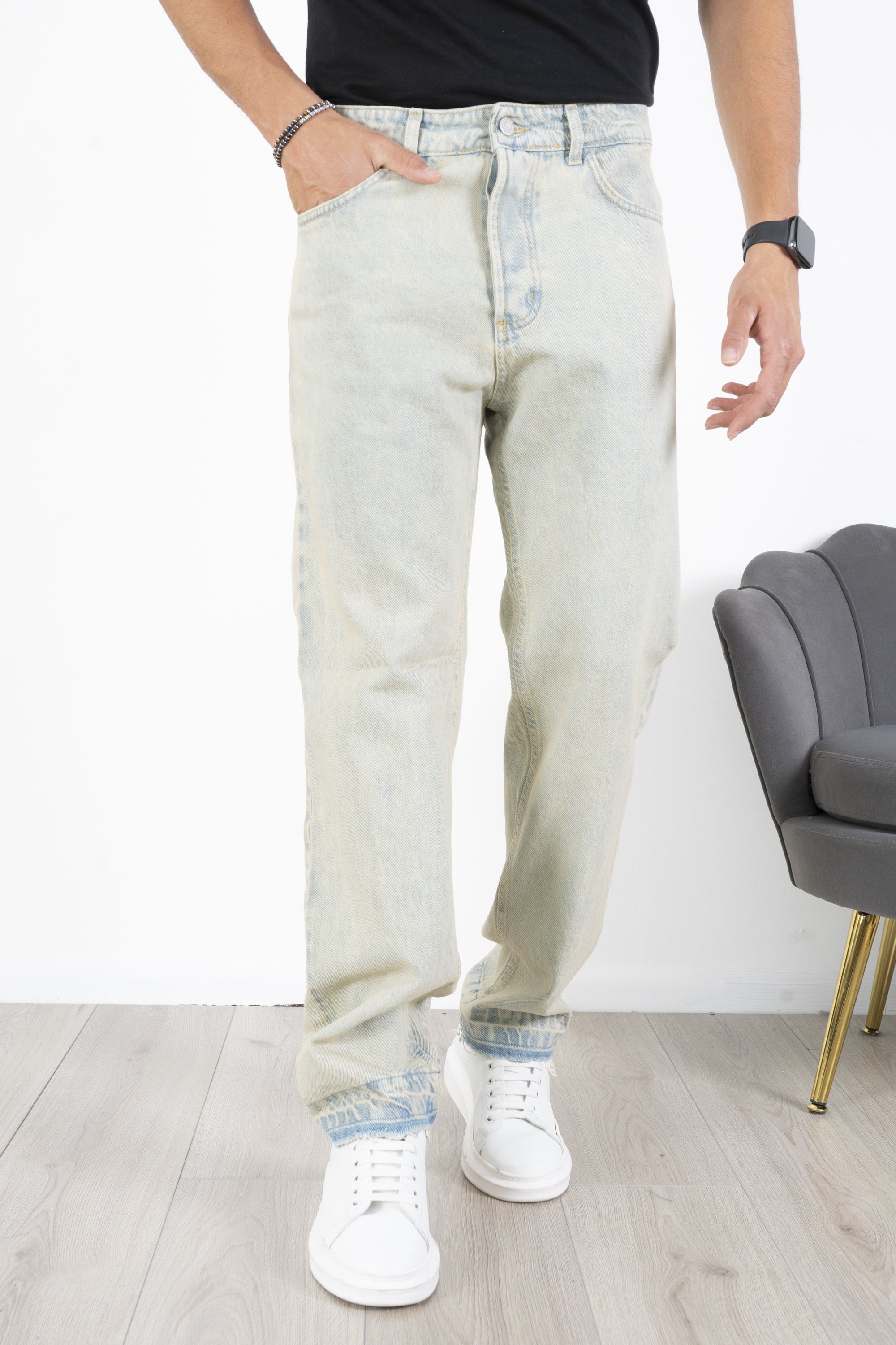 Jeans Straight Fit Sabbiato Vintage Art. JS532