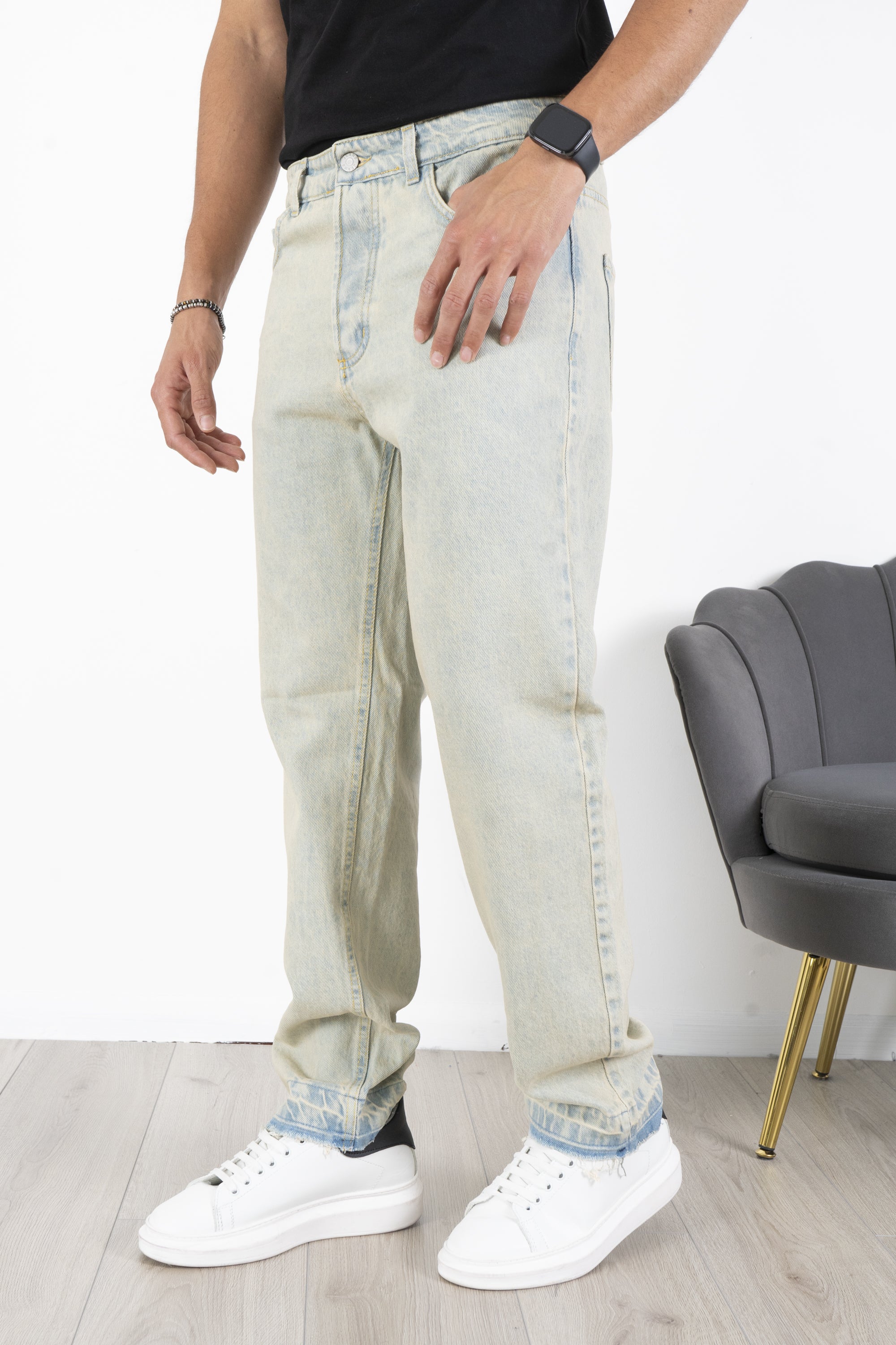 Jeans Straight Fit Sabbiato Vintage Art. JS532