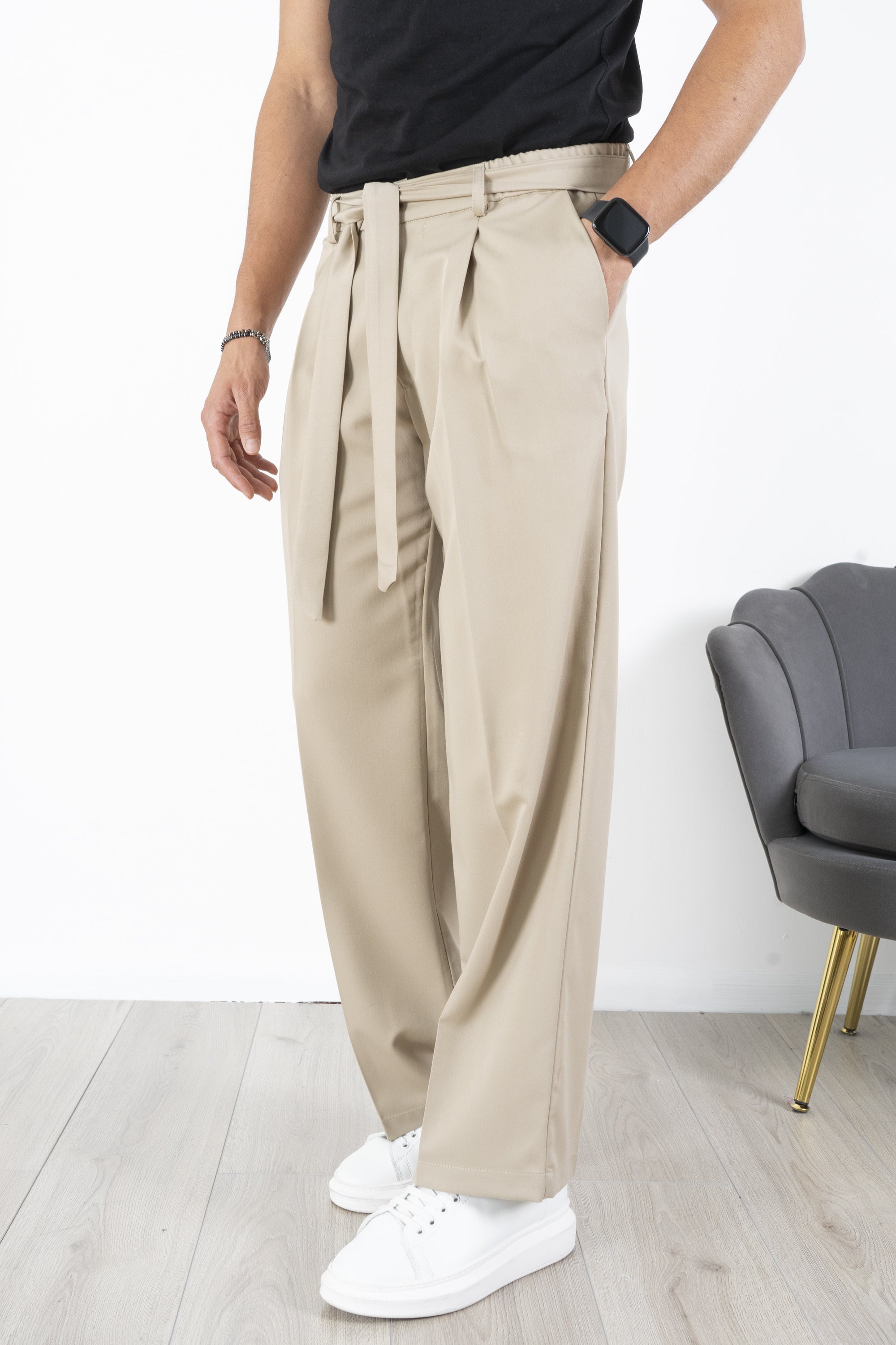 Pantalone Con Cintura Fondo Largo Art. PT202