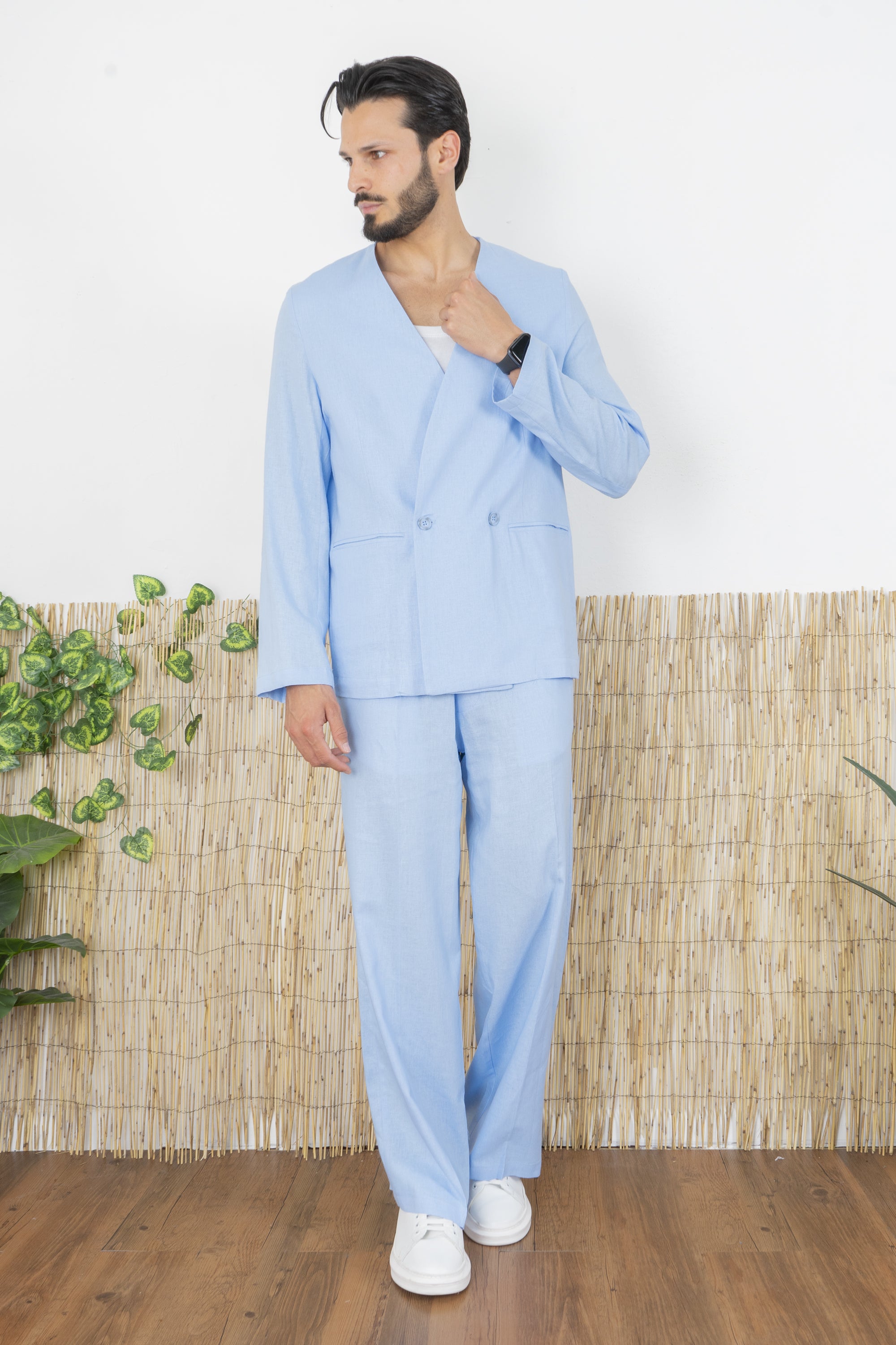 Abito in Lino Relaxed Doppio bottone Art. AB21