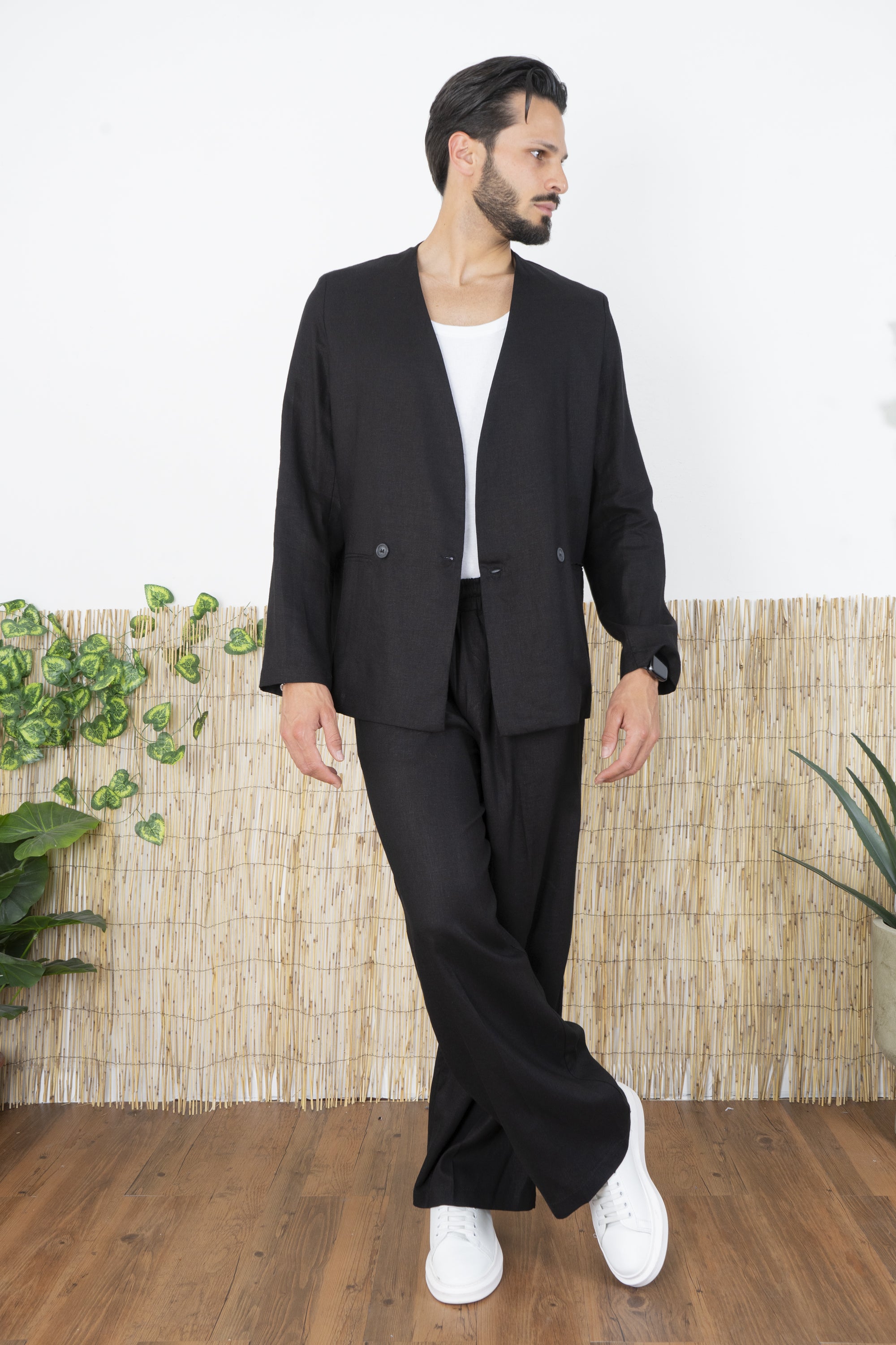 Abito in Lino Relaxed Doppio bottone Art. AB21