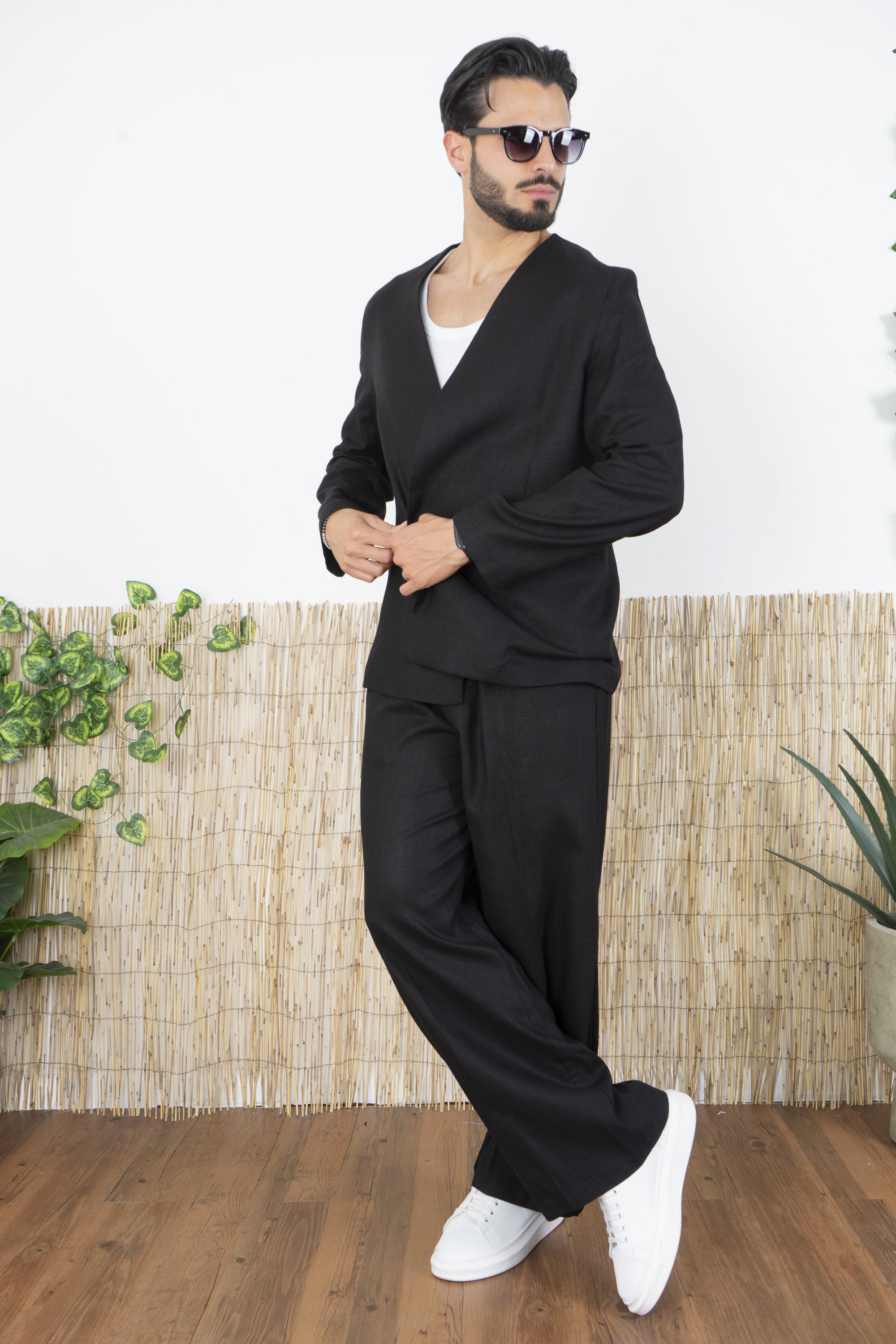 Abito in Lino Relaxed Doppio bottone Art. AB21