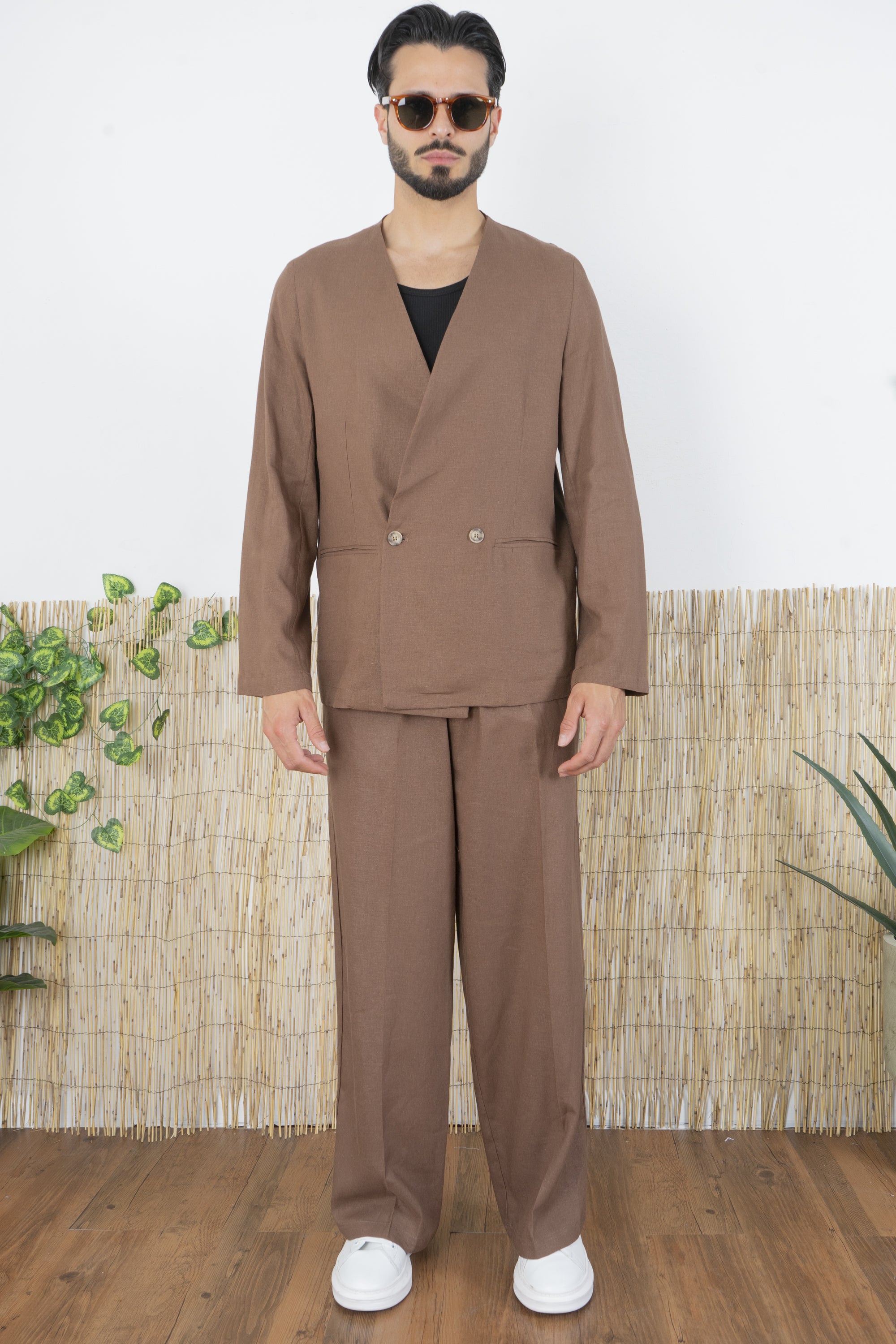 Abito in Lino Relaxed Doppio bottone Art. AB21