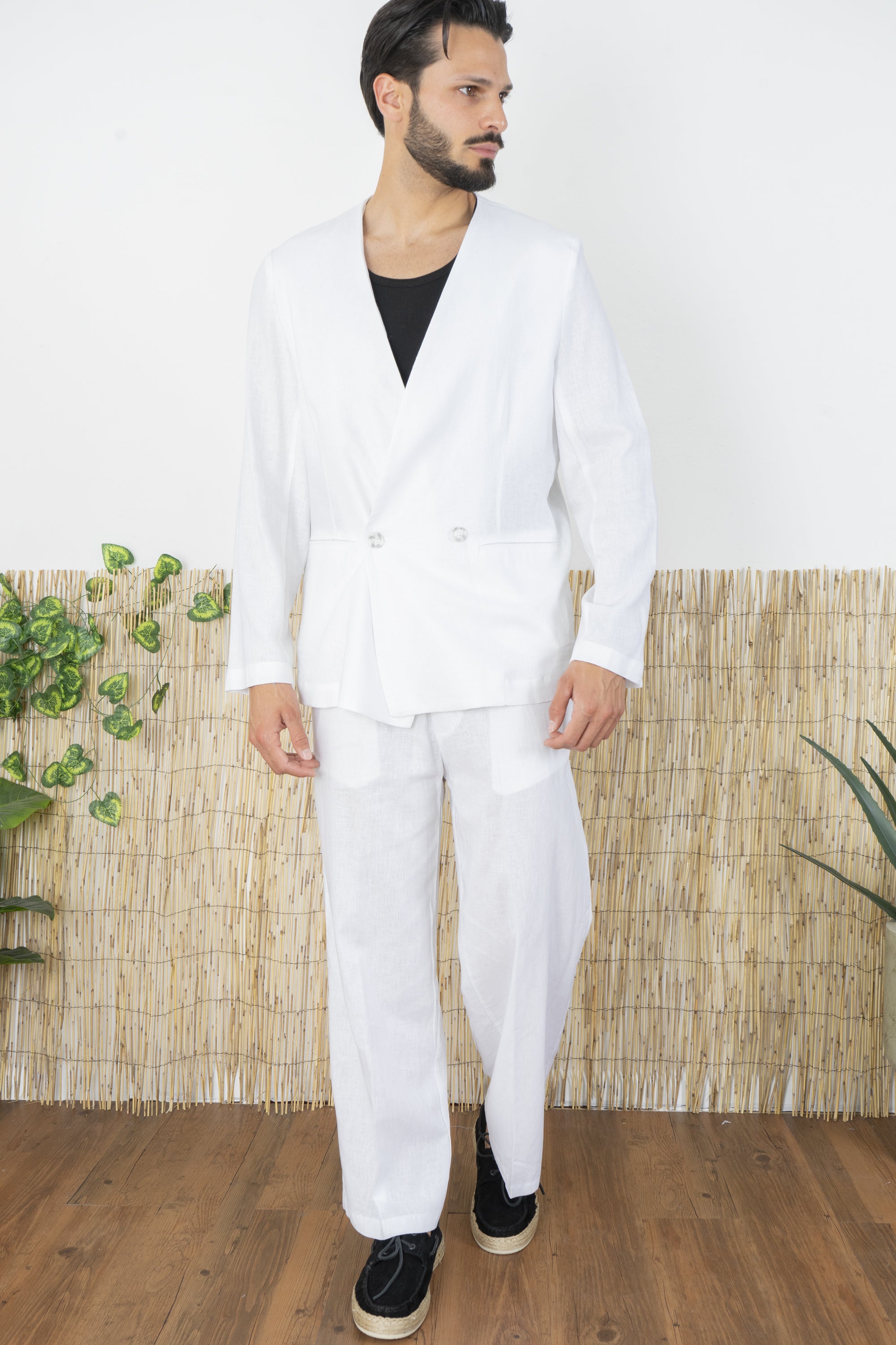 Abito in Lino Relaxed Doppio bottone Art. AB21