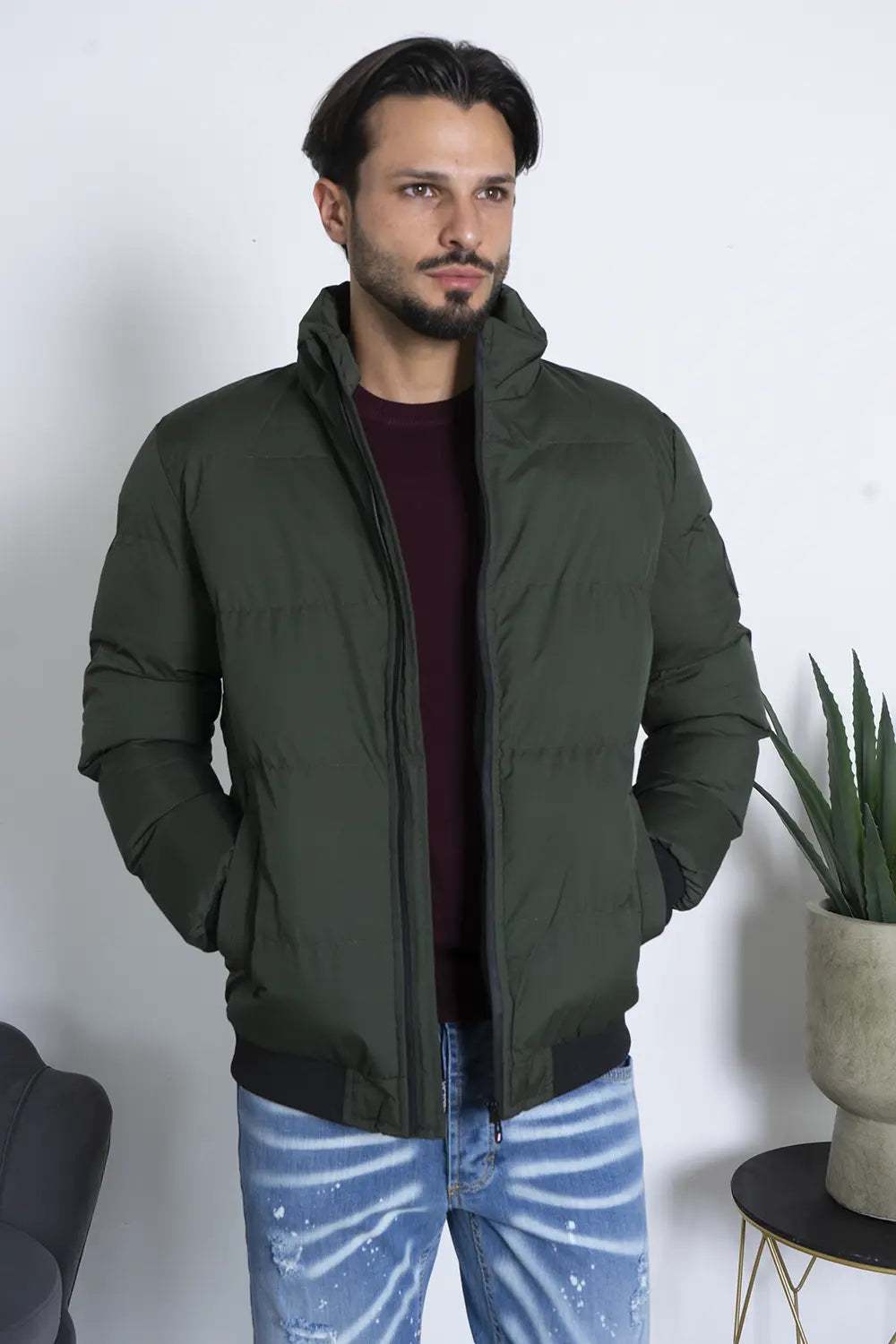 Giubbotto Bomber Collo Alto Art. Gb178