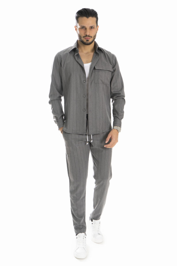 Ensemble homme chemise et pantalon à fines rayures Art. CD40
