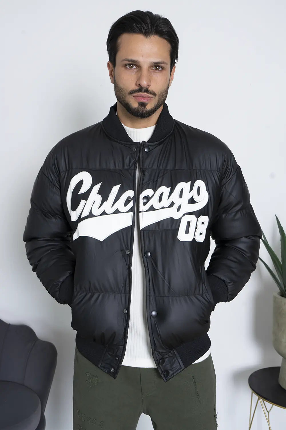 Giubbotto Uomo Bomber Chicago Art. Gb152