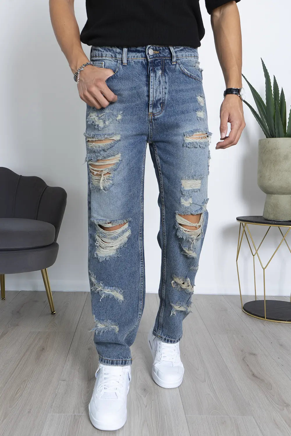 Jeans Destroyed Loose Fit Art. Js481