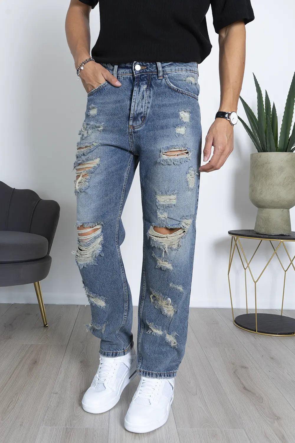 Jeans Destroyed Loose Fit Art. Js481