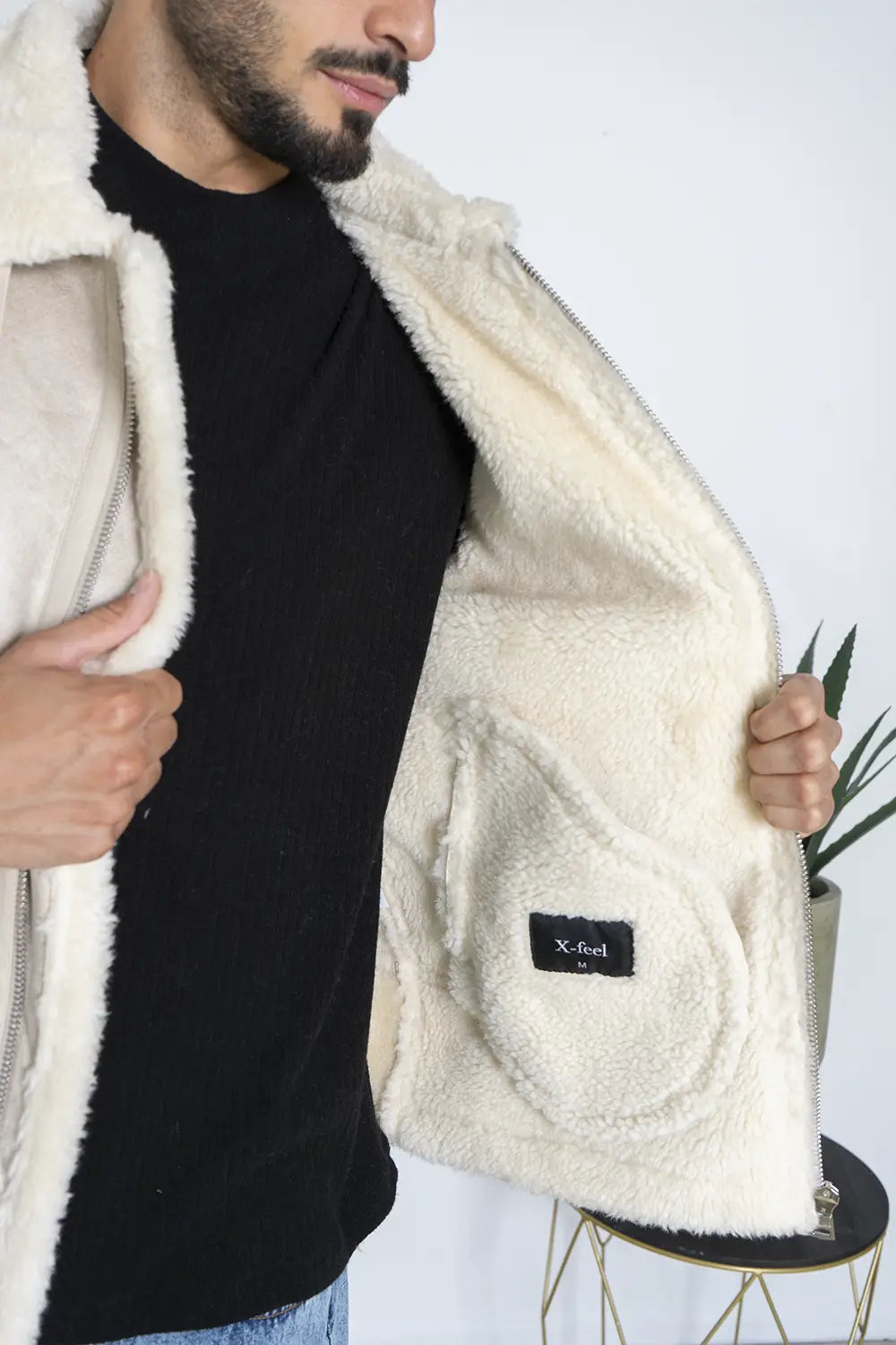 Giubbotto Shearling Pelliccia Sintetica Art. Gb179