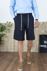 Bermuda Uomo In Lino Con Elastico e Bottone Art. Bm122