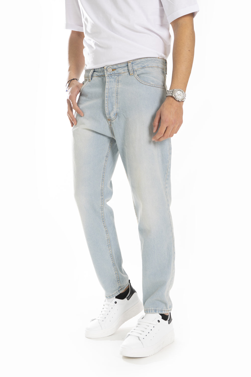 Jeans Uomo Regular Sabbiato Art. JS445