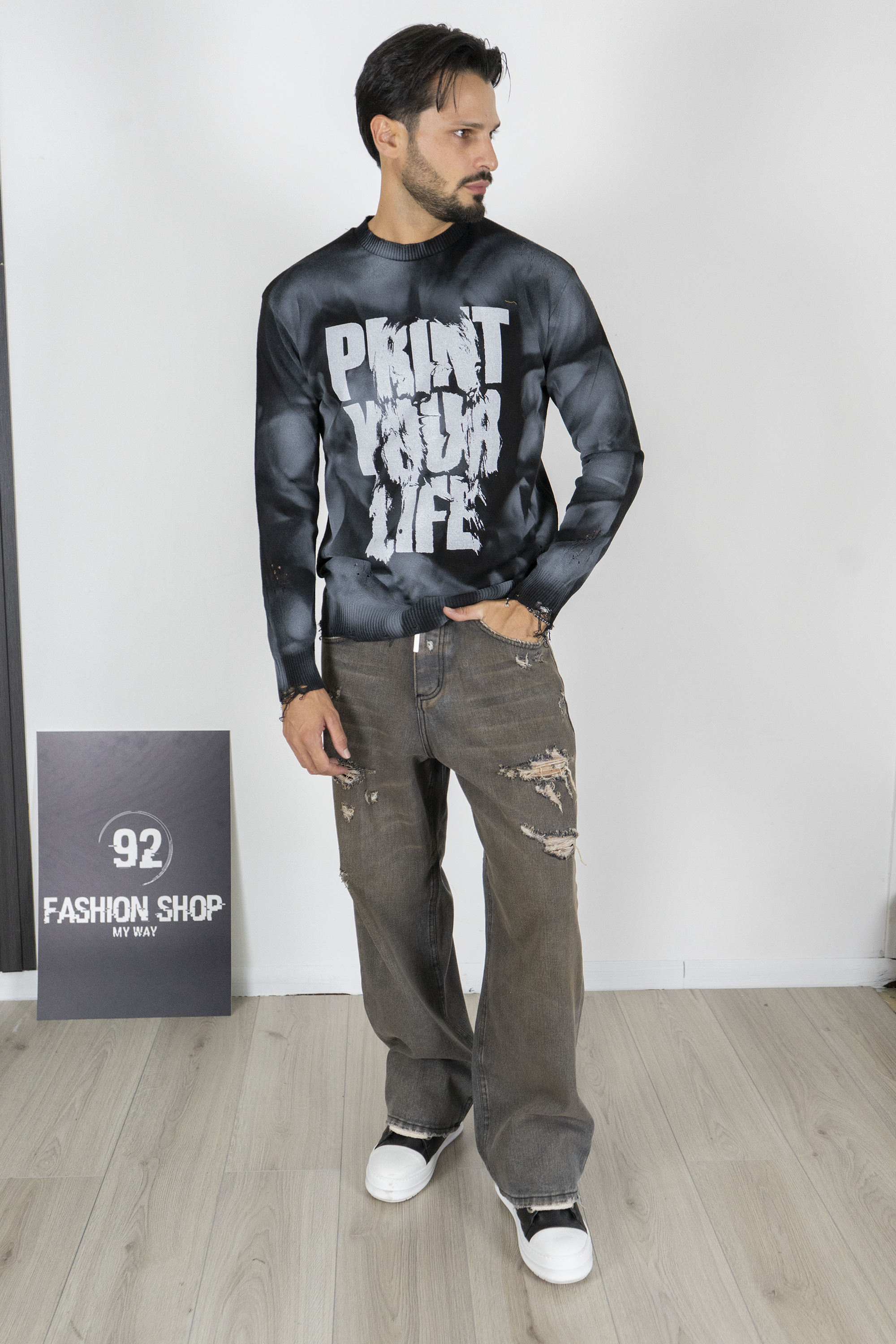 Maglione Tie-dye “Print Your Life” Art. Mg175