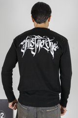 Maglione con stampa rilievo retro '' Trust no One'' Art. Mg174