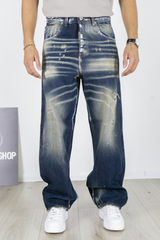 Jeans Uomo Super Baggy Cianotic con Effetto Usato Art. Js545