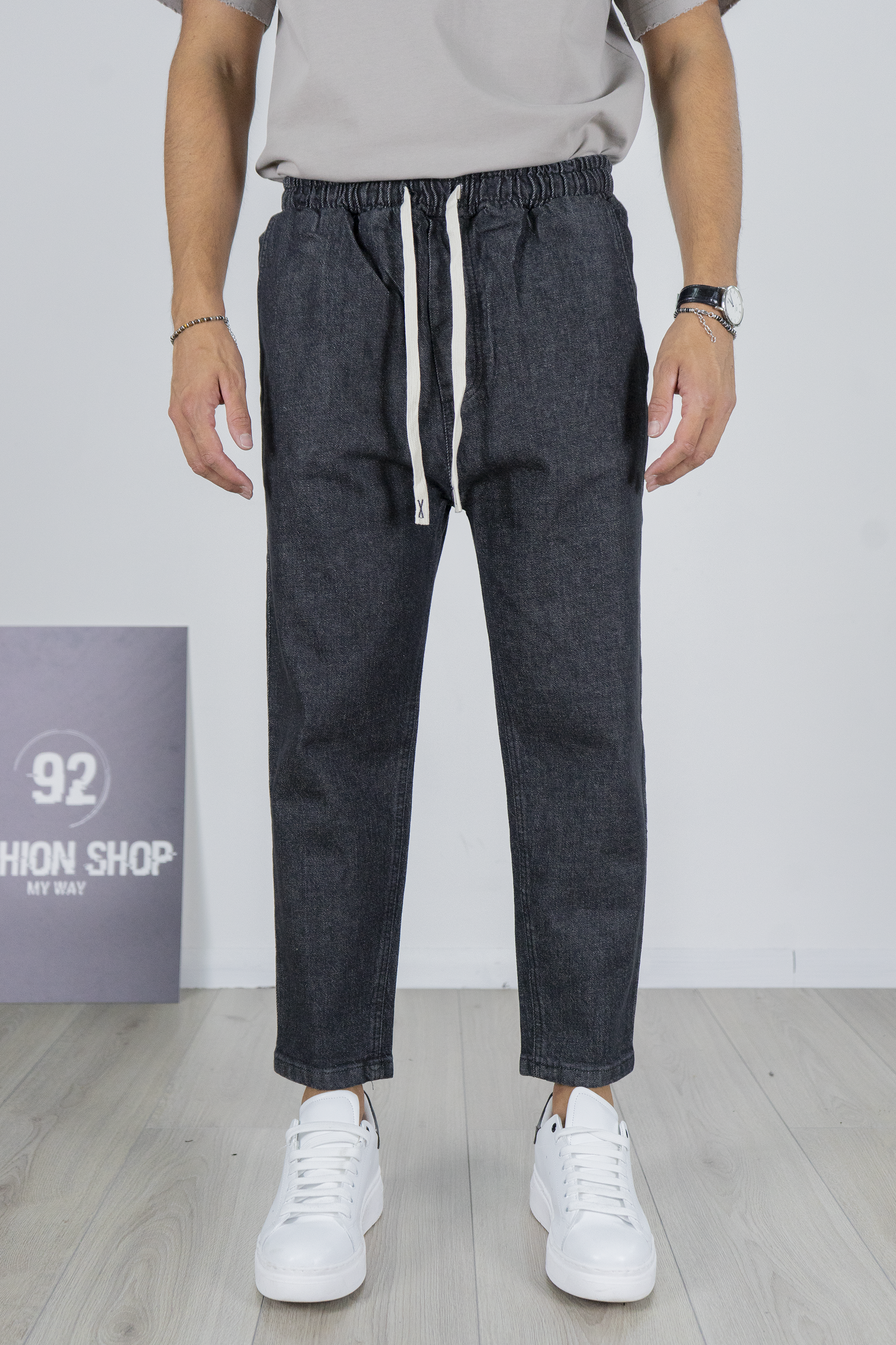 Jeans Carrot Fit Vita Jogger e Coulisse Art. JS535