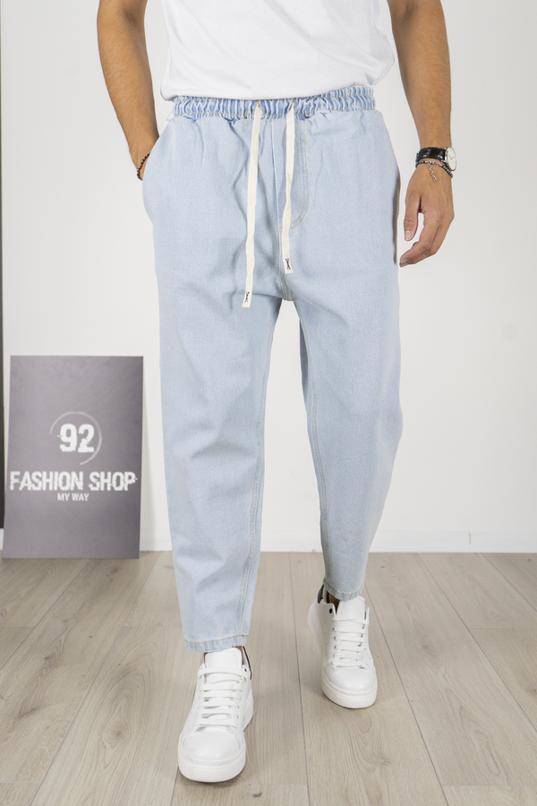 Jeans Carrot Fit Vita Jogger e Coulisse Art. JS535