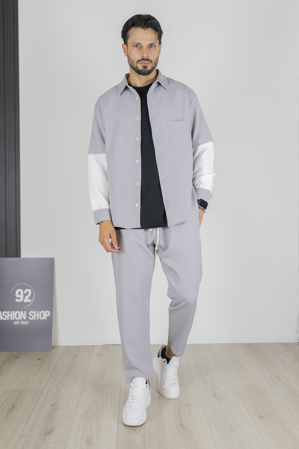 Coordinato Uomo Camicia Con Doppia Manica Art. Cd99