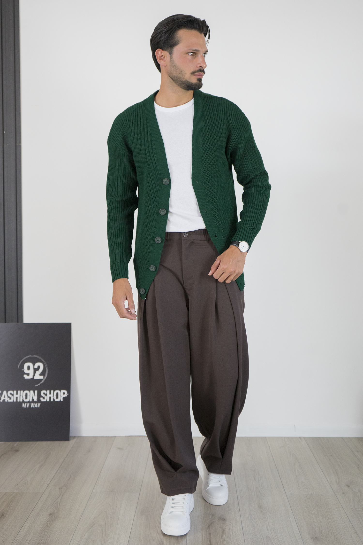 Pantalone Fondo Ampio Doppia Pinces Art. Pt211