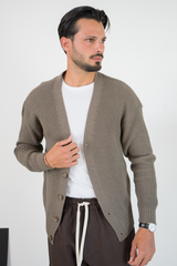 Cardigan Uomo Costa Inglese con Bottoni in Maglia Art. Mg176