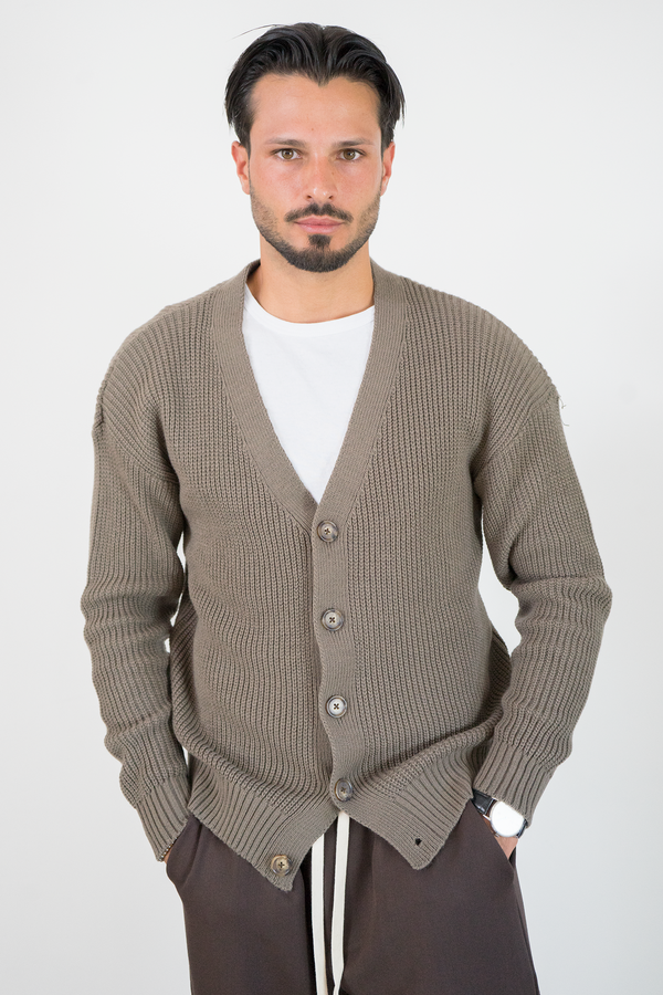 Cardigan Uomo Costa Inglese con Bottoni in Maglia Art. Mg176
