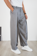 Pantalone Fondo Ampio Doppia Pinces Art. Pt211
