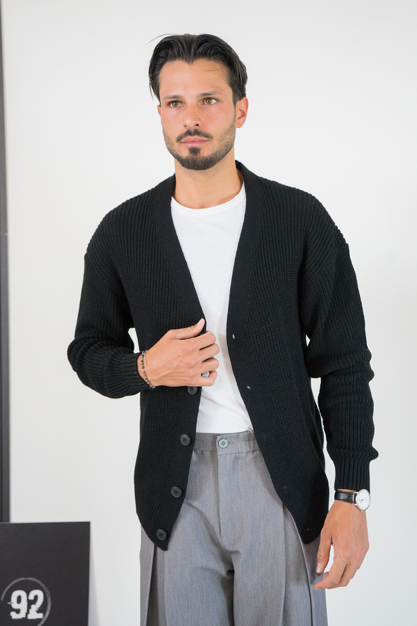 Cardigan Uomo Costa Inglese con Bottoni in Maglia Art. Mg176